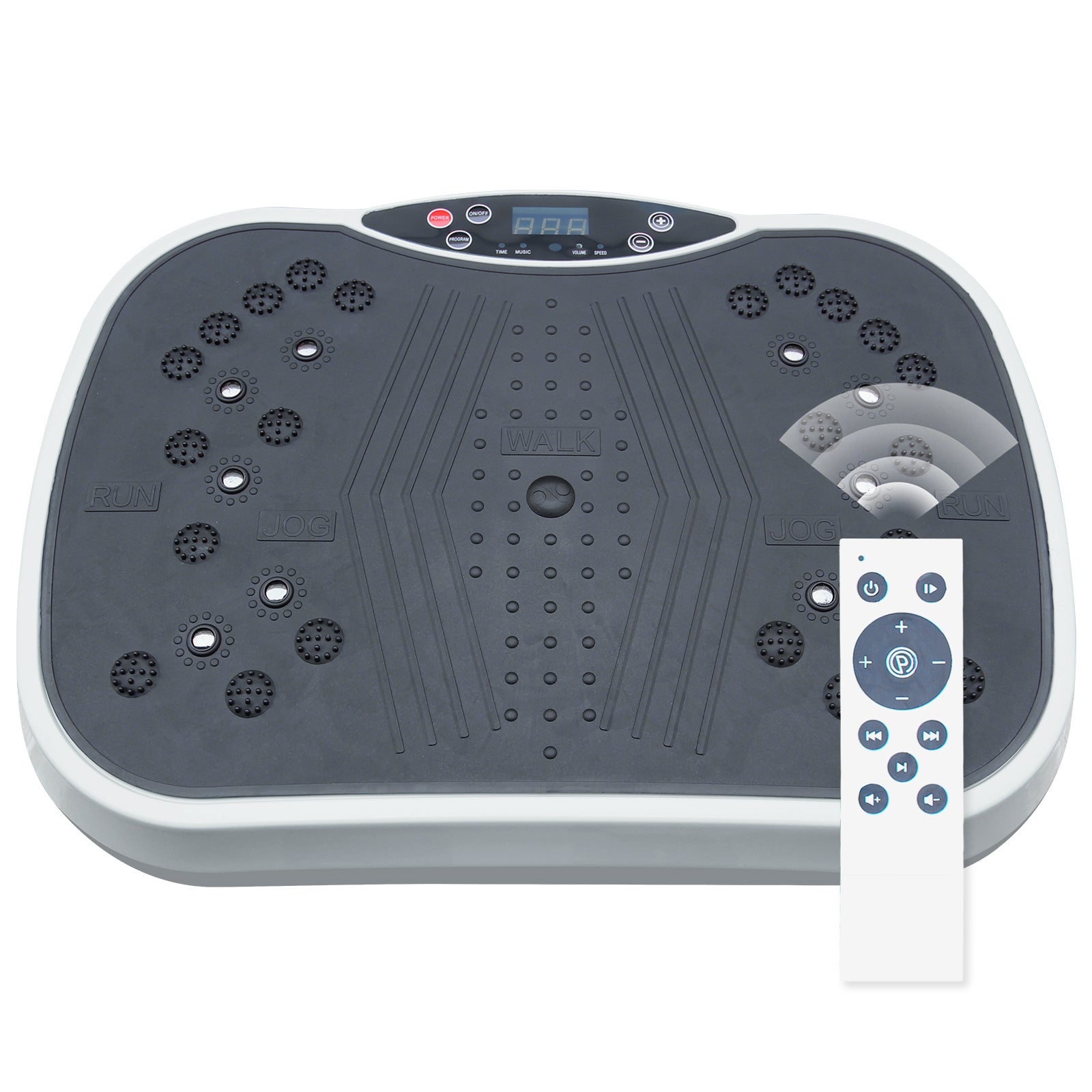 Vibration Plate Exercise Machine – Whole Body Vibration Fitness Platform for Weight Loss & Toning, Home Workout Equipment, Grey