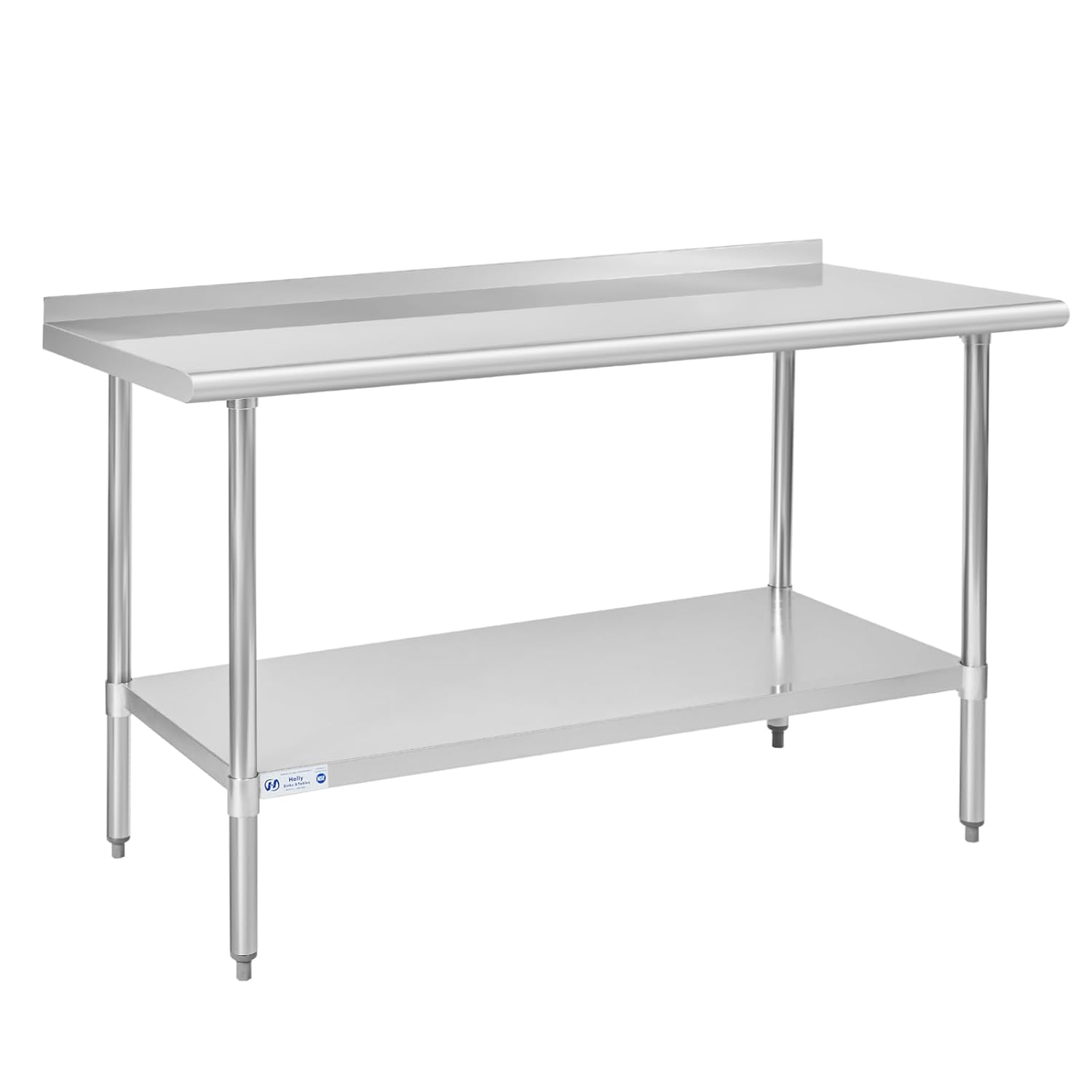 30x60 Inch Stainless Steel Table | Commercial Metal Prep Table with Adjustable Undershelf