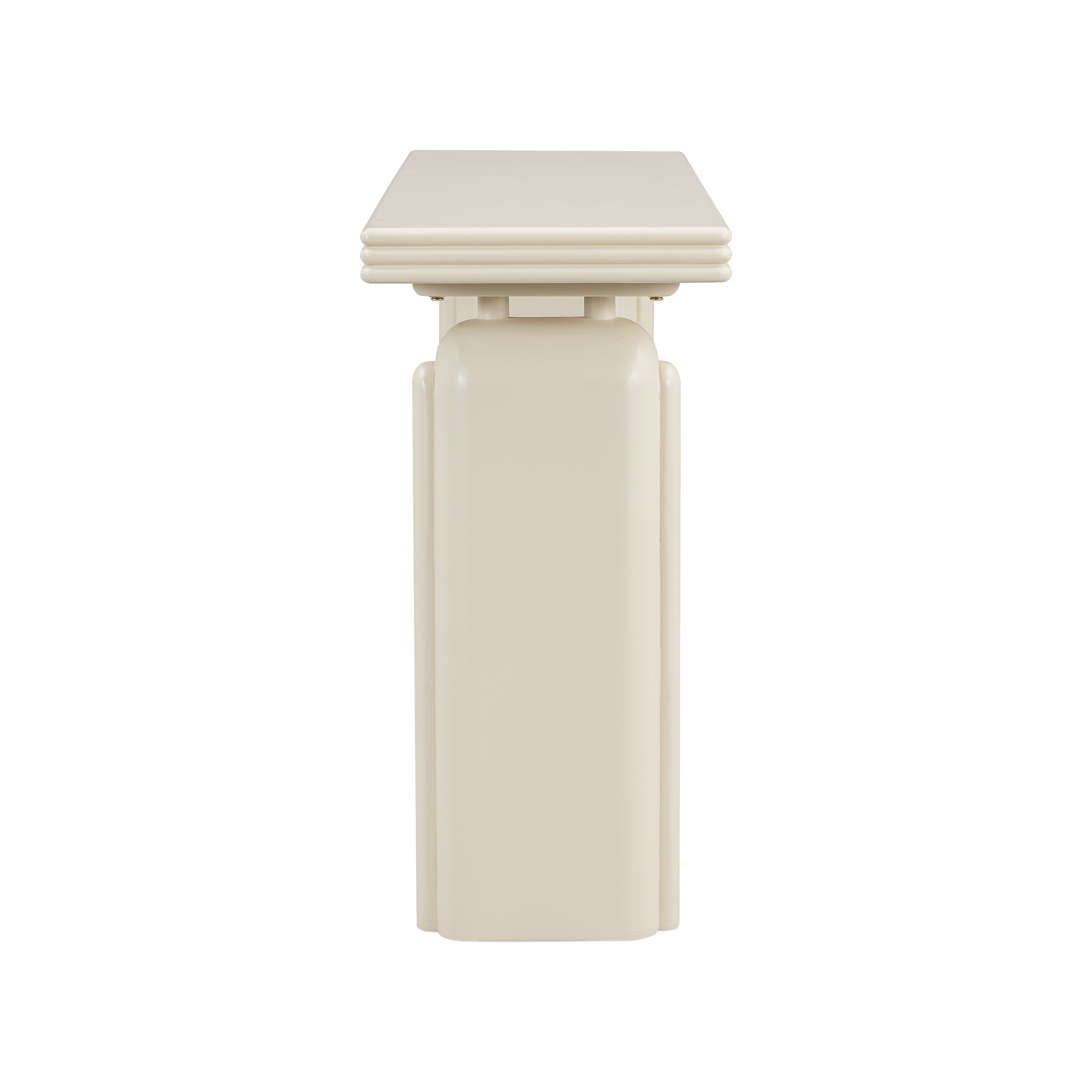 U_STYLE Chic, Elegant and Luxurious Acacia Veneer Console Table,Suitable for Entryway, Hallway, Living Room, Foyer, Corridor
