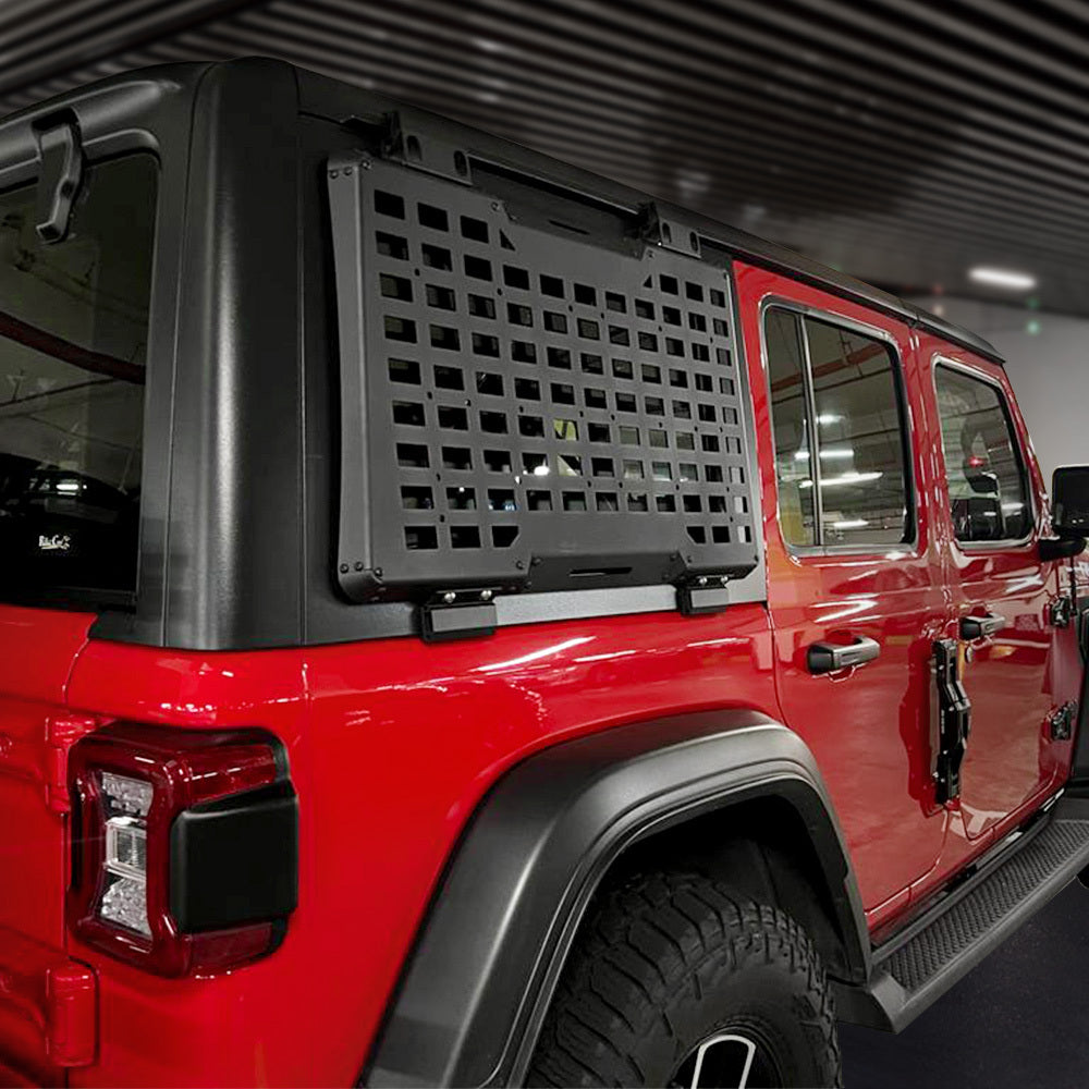 Rear Window Molle Panel Modular Storage Panel System Rear Window Protective Decoration for 2018-2023 Jeep Wrangler JL 4 Doors, Right side