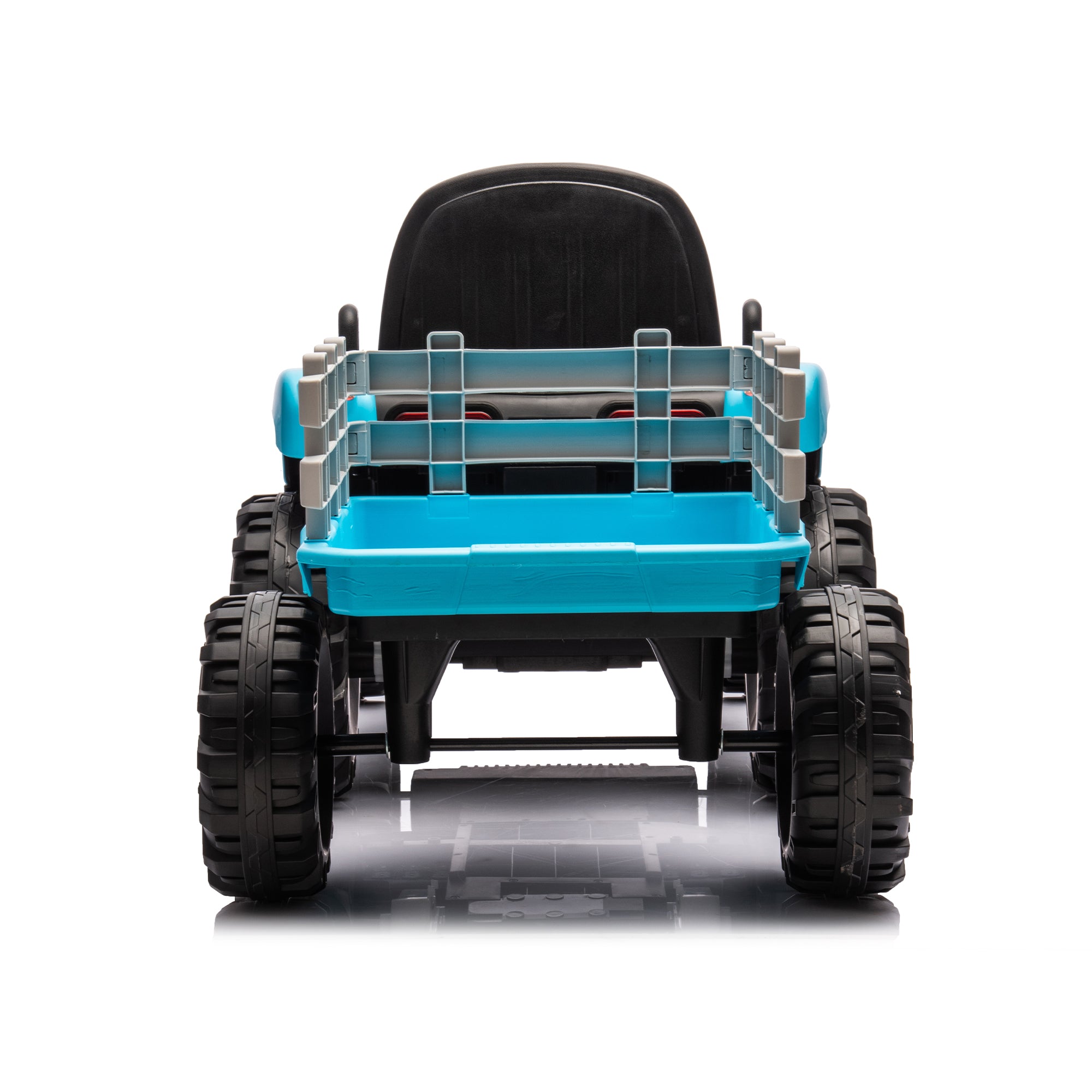 Ride on Tractor with Trailer,12V Battery Powered Electric Tractor Toy w/Remote Control,electric car for kids,Three speed adjustable,Power display, USB,MP3 ,Bluetooth,LED light,Two-point safety belt