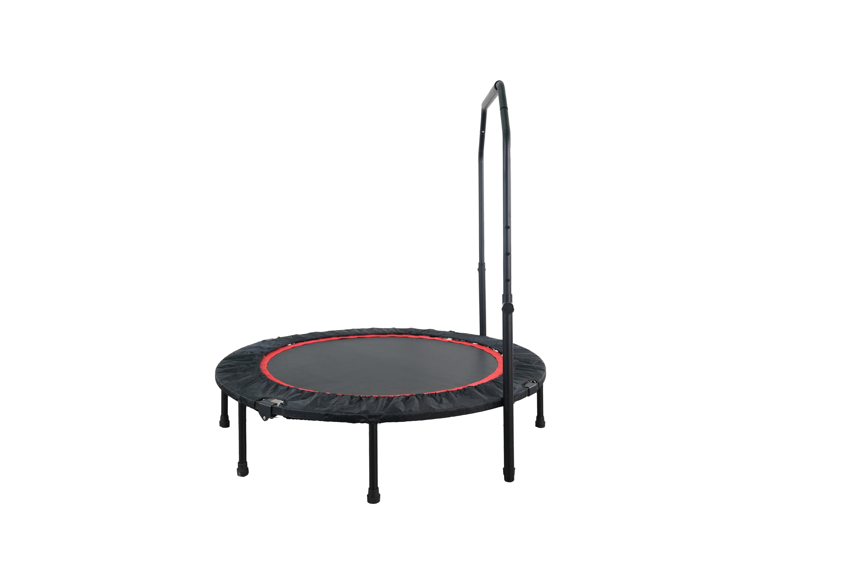 48" Foldable Mini Trampoline Max Load 300lbs, Fitness Rebounder with Adjustable Foam Handle, Exercise Trampoline for Adults Indoor/Garden Workout, Thanksgiving, Black Friday, Cyber Monday, Christmas Gift