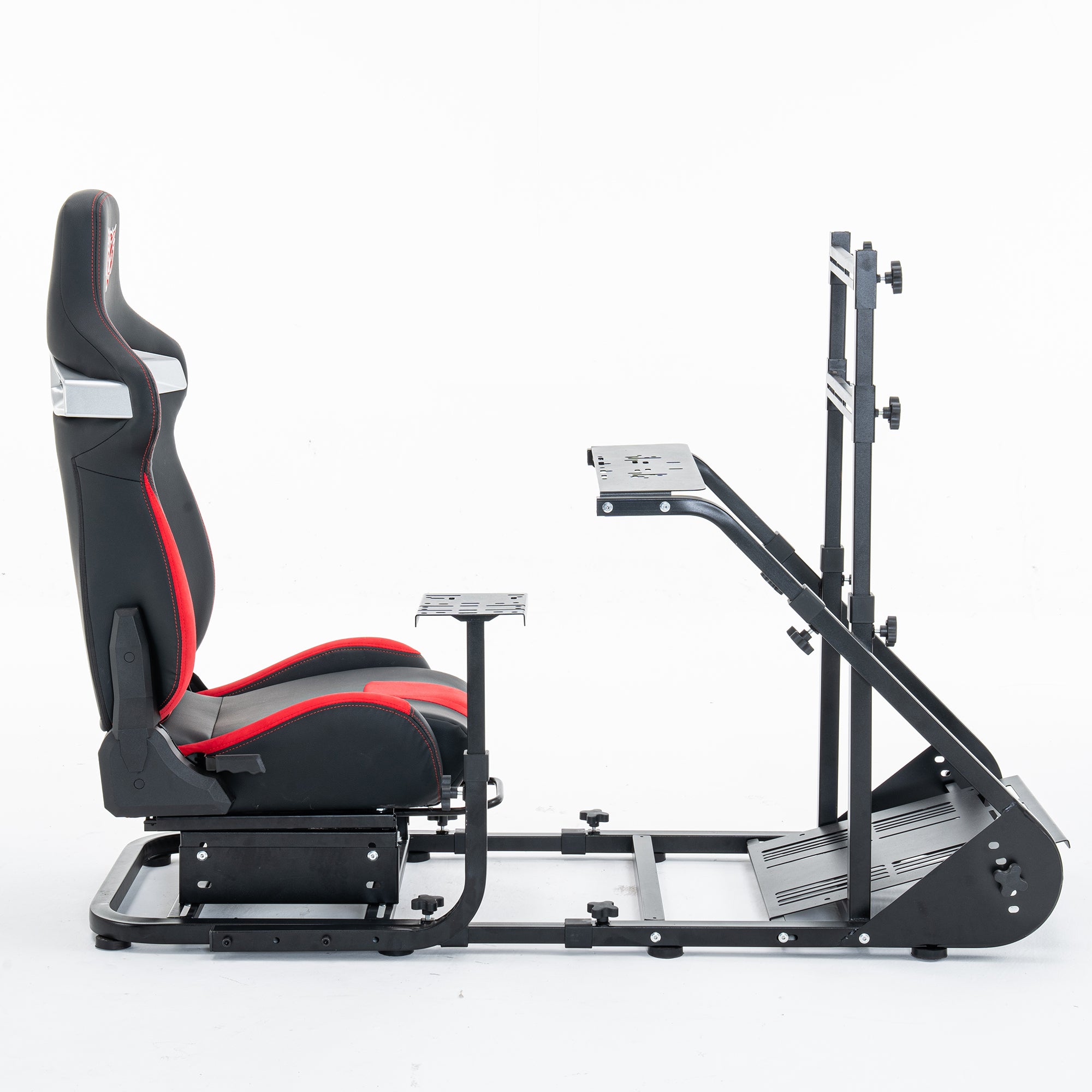 Enhanced and stable racing wheel cockpit, compatible with Fanatec, PXN, Thrustmaster, and Logitech adjustable driving simulators, excluding handbrake, pedals, and monitor