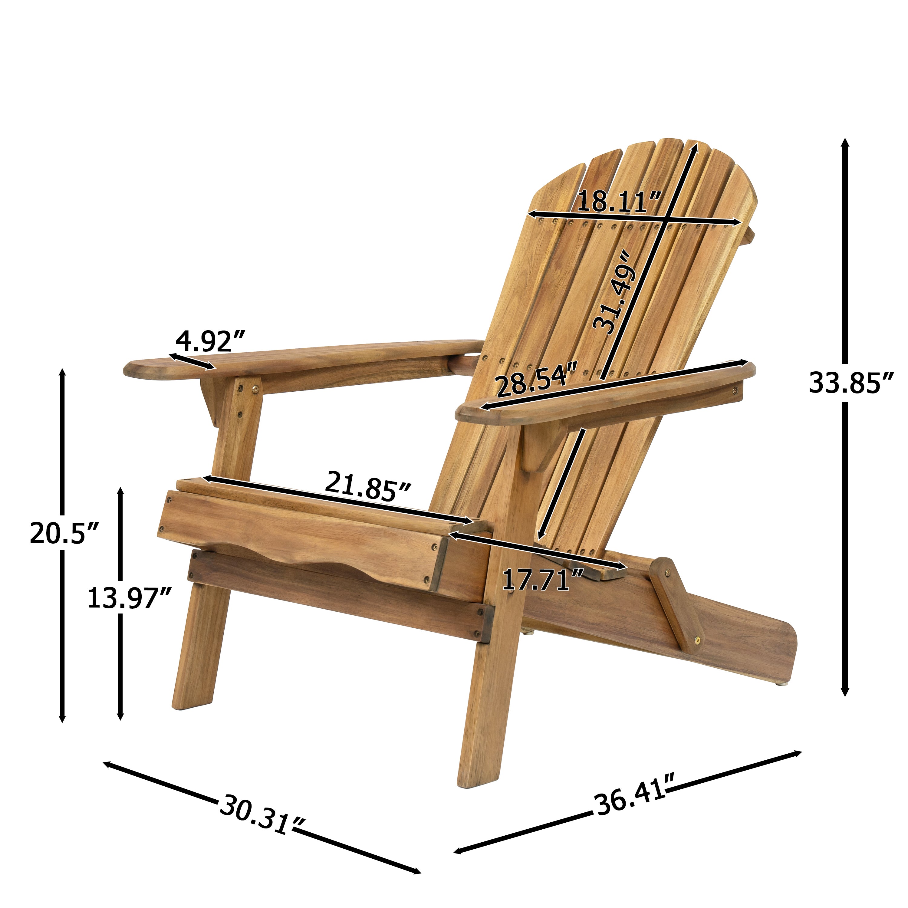 Product Description:

Experience ultimate relaxation with the Malibu Adirondack Chair, a perfect blend of comfort, durability, and modern design. Crafted for outdoor enthusiasts, this chair offers a spacious seating area, ergonomic contours, and a sturdy frame, making it an ideal choice for patios, gardens, and balconies.

Key Features:

Ergonomic Comfort: Designed with a contoured backrest and wide armrests, providing optimal support for long hours of relaxation.

Durable Construction: Built with high-qual