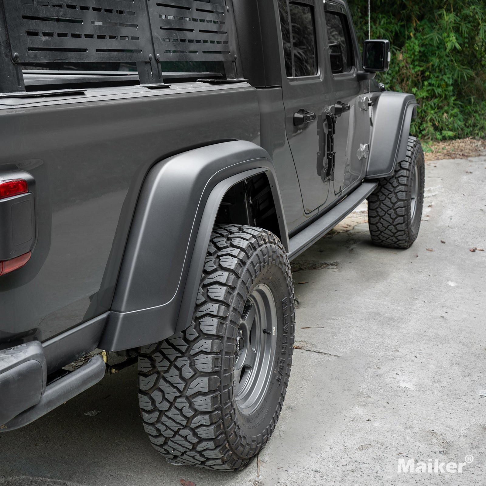 Front & Rear Fenders for 2020–2024 Jeep Gladiator JT Mojave & Rubicon – 4PCS Off-Road Fender Liner Set (Fits High Clearance Fender Flares Only)