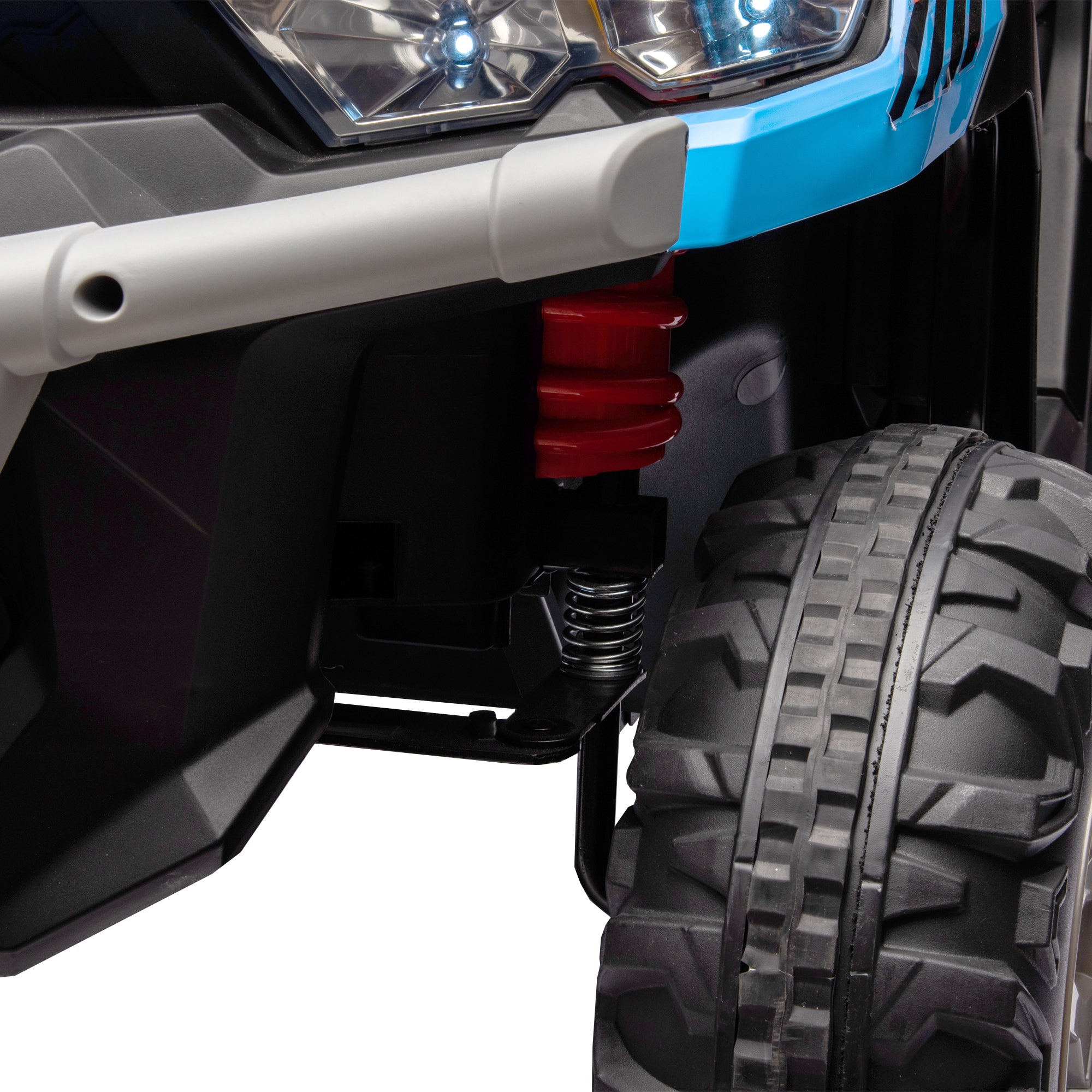 24V Ride On Truck 2-Seater UTV with 2x200W Motor, Dump Bed/Shovel, Remote Control Electric Ride On Car with Non-Slip Tyres for Boys and Girls