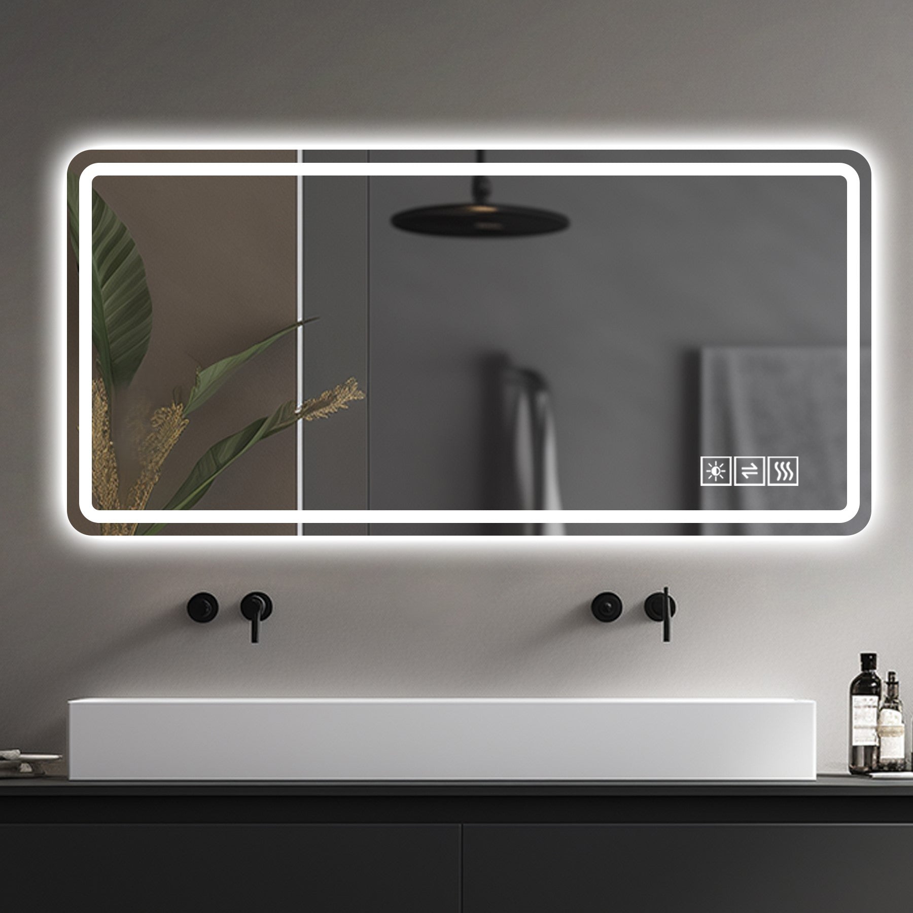 28x60 Inch LED Bathroom Vanity Mirror – Anti-Fog, Dimmable, Shatter-Proof Tempered Glass, Ideal for Bathroom Wall Decor, Beauty Makeup, and Shaving