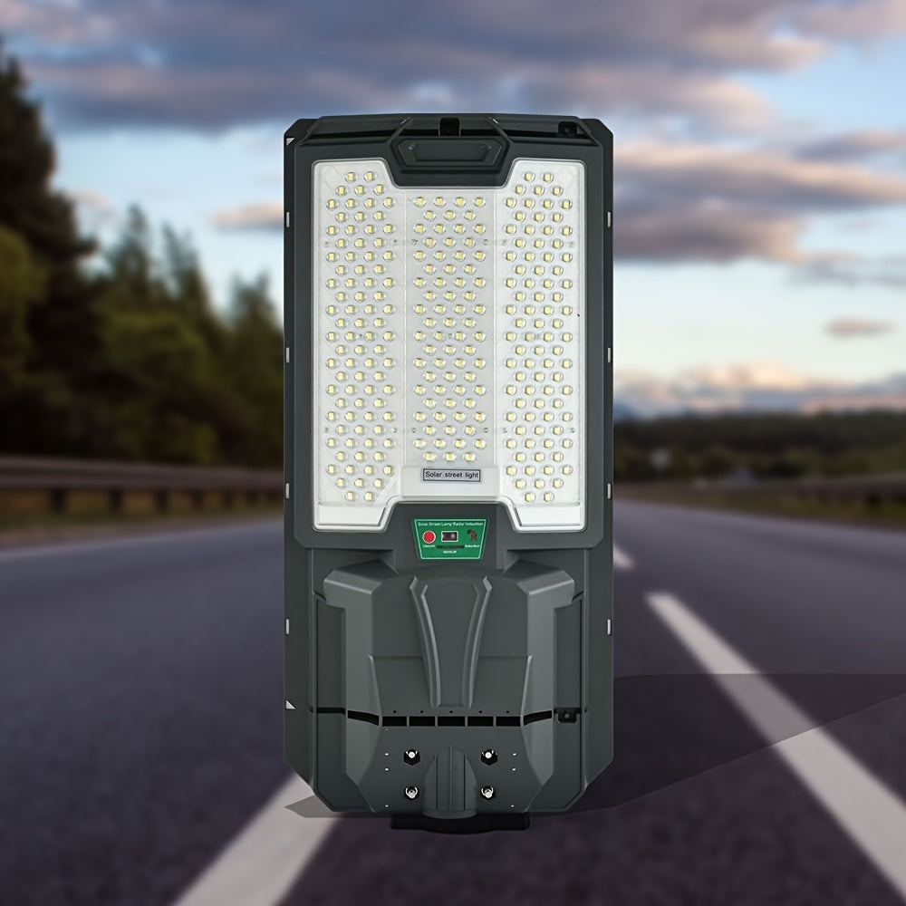 Solar Street Lights Outdoor – 66 LED Parking Lot Light, IP65 Waterproof, Dusk to Dawn Flood Light for Garden, Road, Courtyard