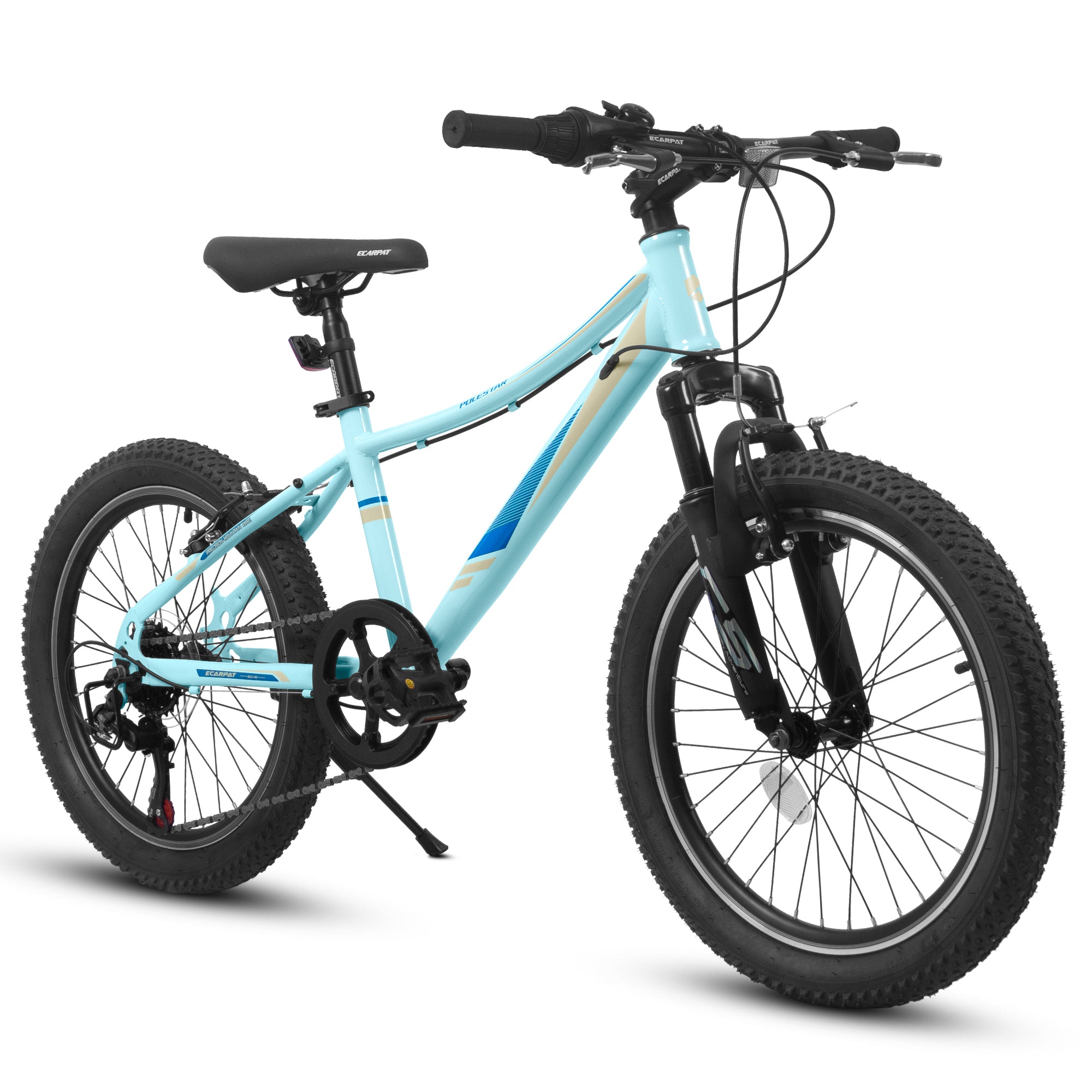 20 inch Children's Bicycle, Shock Absorbing Front Fork, 7 - Speed, V - brakes, Mountain Tire, Boys and Girls Kids Bike for Outdoor Adventure