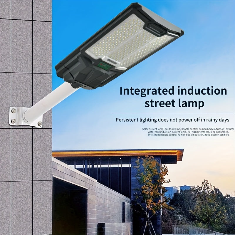 Solar Street Lights Outdoor – 66 LED Parking Lot Light, IP65 Waterproof, Dusk to Dawn Flood Light for Garden, Road, Courtyard