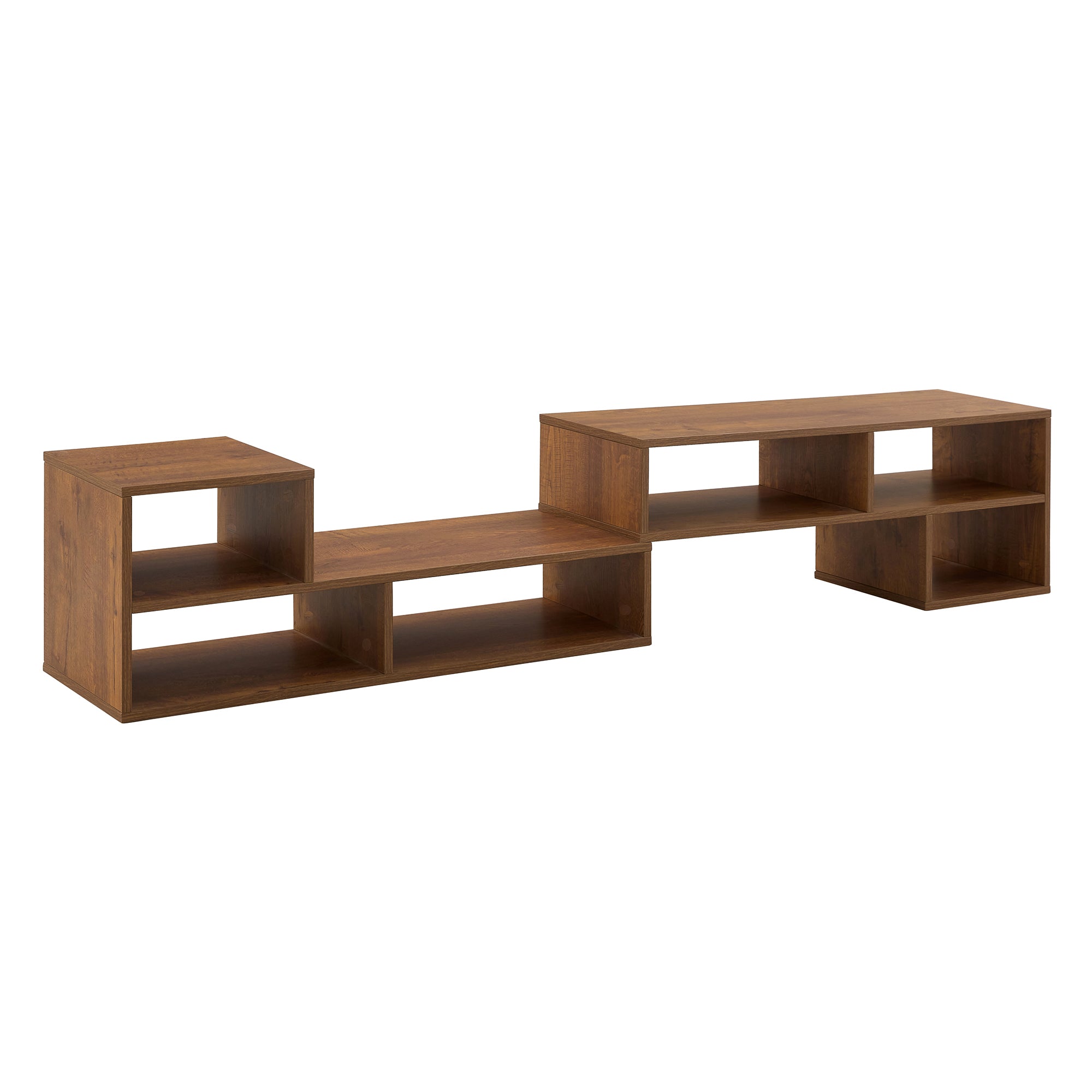 2 Pieces Cube TV Stand,Free Combination Gaming Entertainment Center Media Stand,Open Storage Bookcase Shelf for Living Room,2 Shelf Bookcase L-Shaped TV Console Stand
