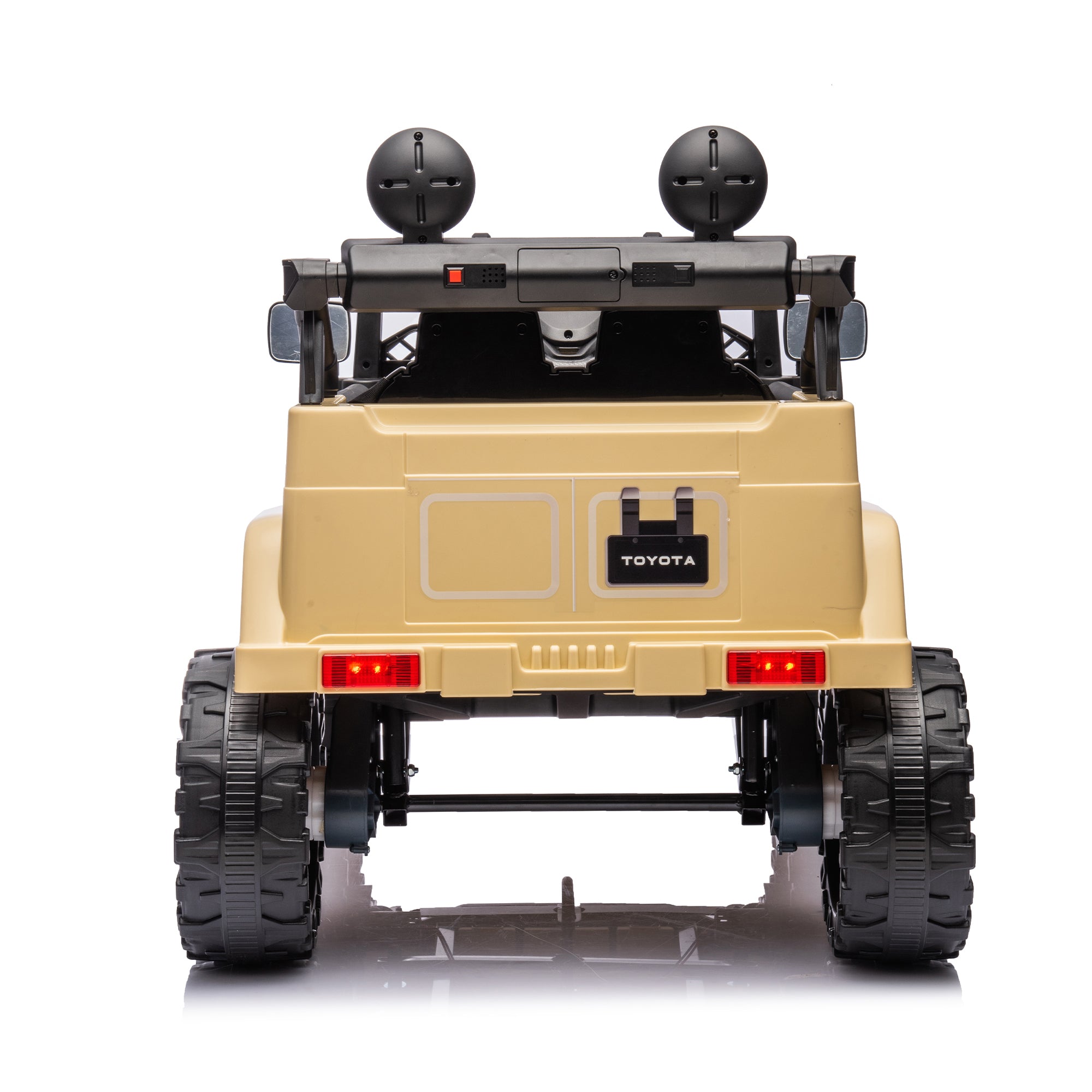 Licensed TOYOTA FJ Cruiser 12V Kids Ride-On Car with Parents Remote Control, Three-Speed Adjustable, Power Display, USB, MP3, Bluetooth, LED Lights, Three-Point Safety Belt, Perfect Gift for Kids