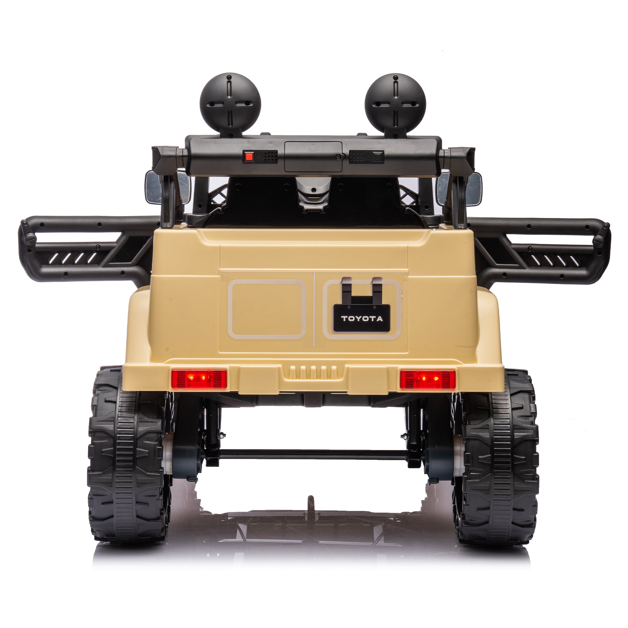 Licensed TOYOTA FJ Cruiser 12V Kids Ride-On Car with Parents Remote Control, Three-Speed Adjustable, Power Display, USB, MP3, Bluetooth, LED Lights, Three-Point Safety Belt, Perfect Gift for Kids