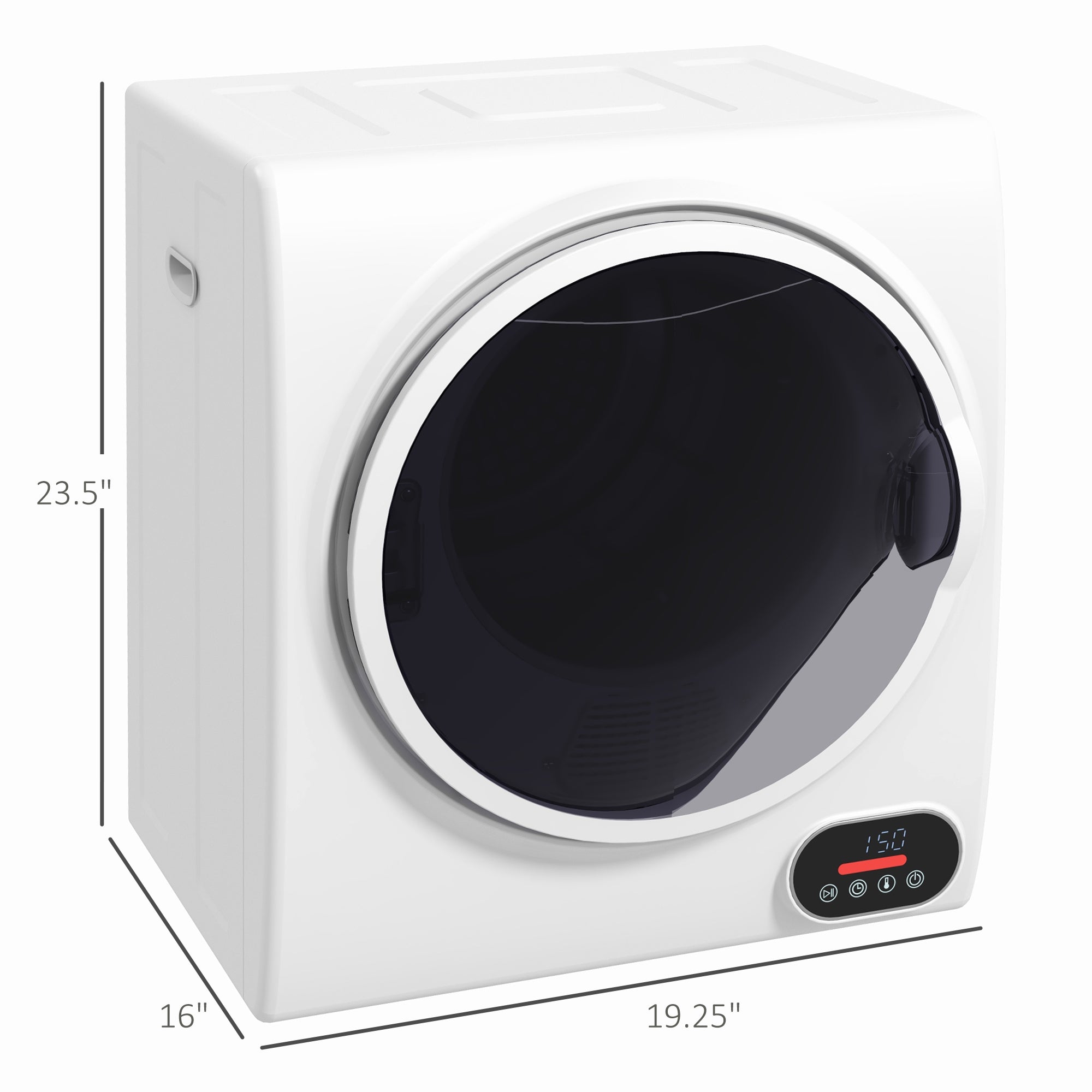  HOMCOM Portable Clothes Dryer - 1.5 cu.ft Compact Laundry Dryer