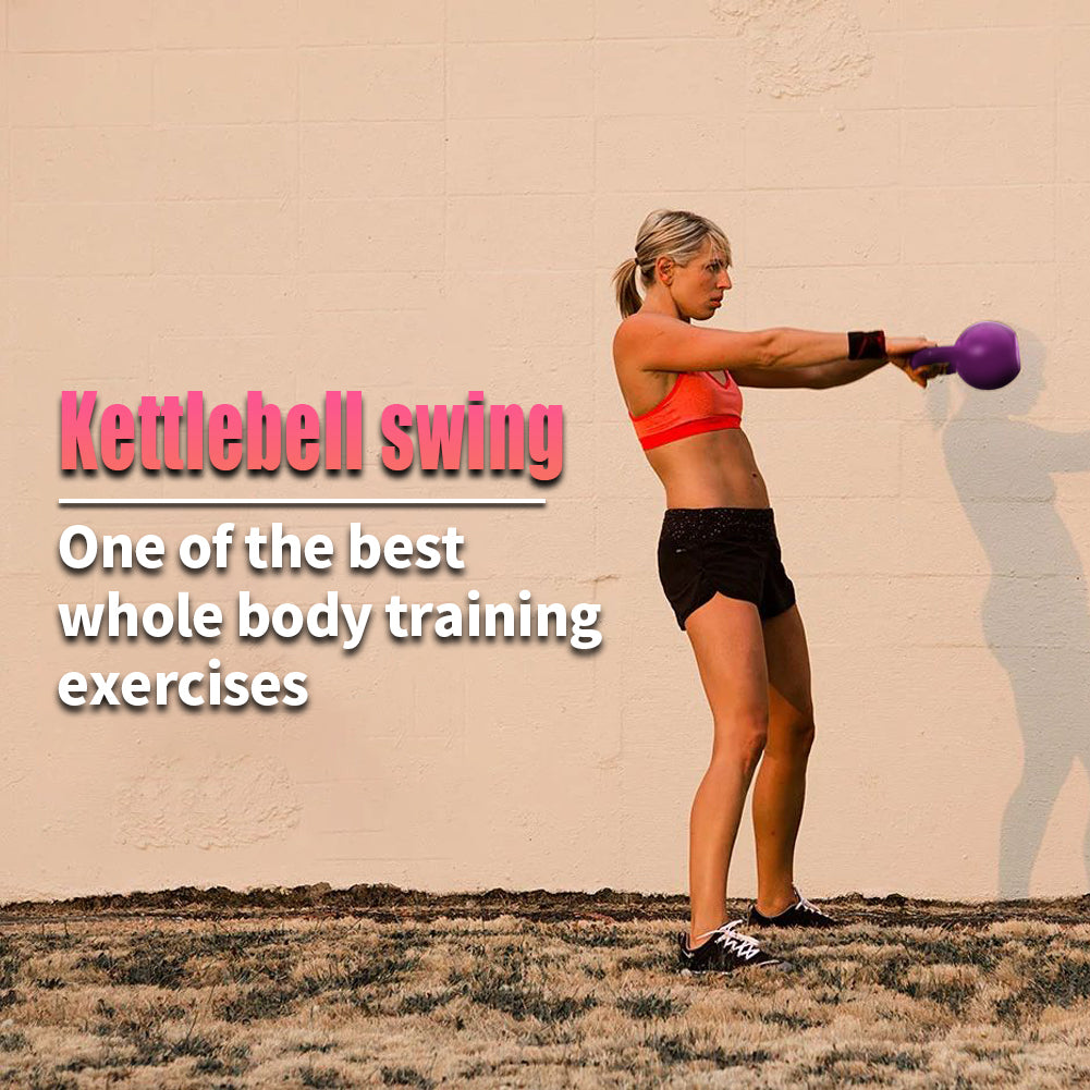 20LB Kettlebell Set – Vinyl Coated Kettlebell for Women, Strength Training Weight with Wide Comfortable Grip for Home Gym Workouts