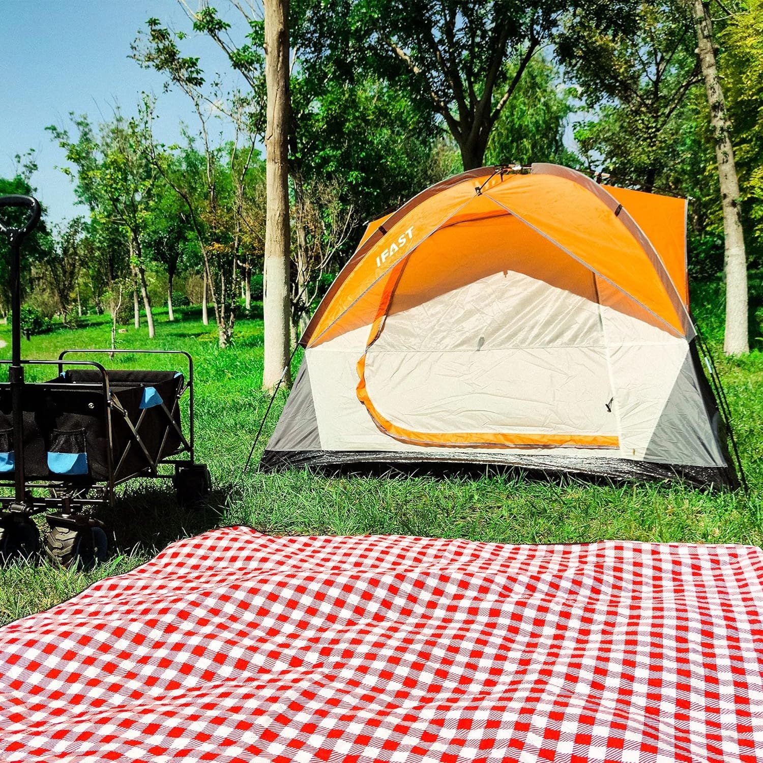 Portable Lightweight Family Camping Tent – Waterproof Outdoor Shelter for Beach, Hiking, Cabana, Travel & Backpacking