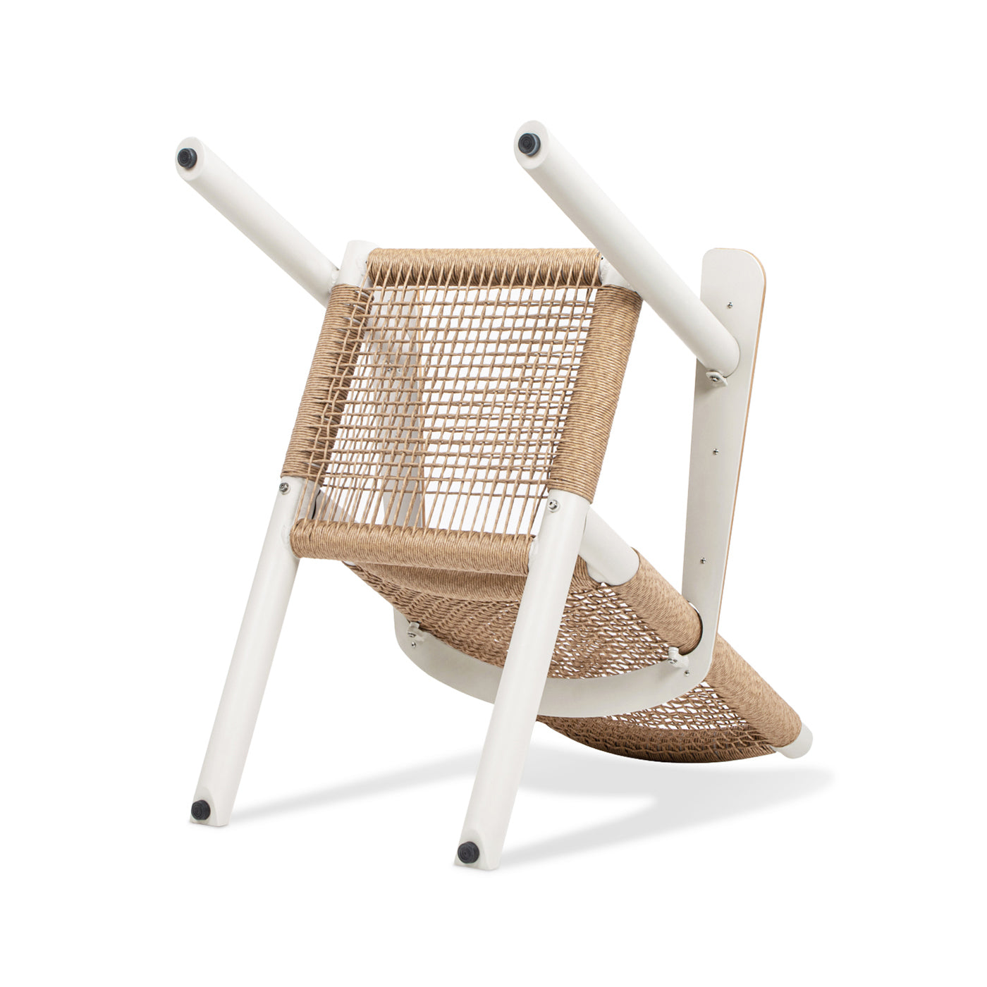 Atlas Adirondack Outdoor Lounge Chair Light Beige Gray Aluminum