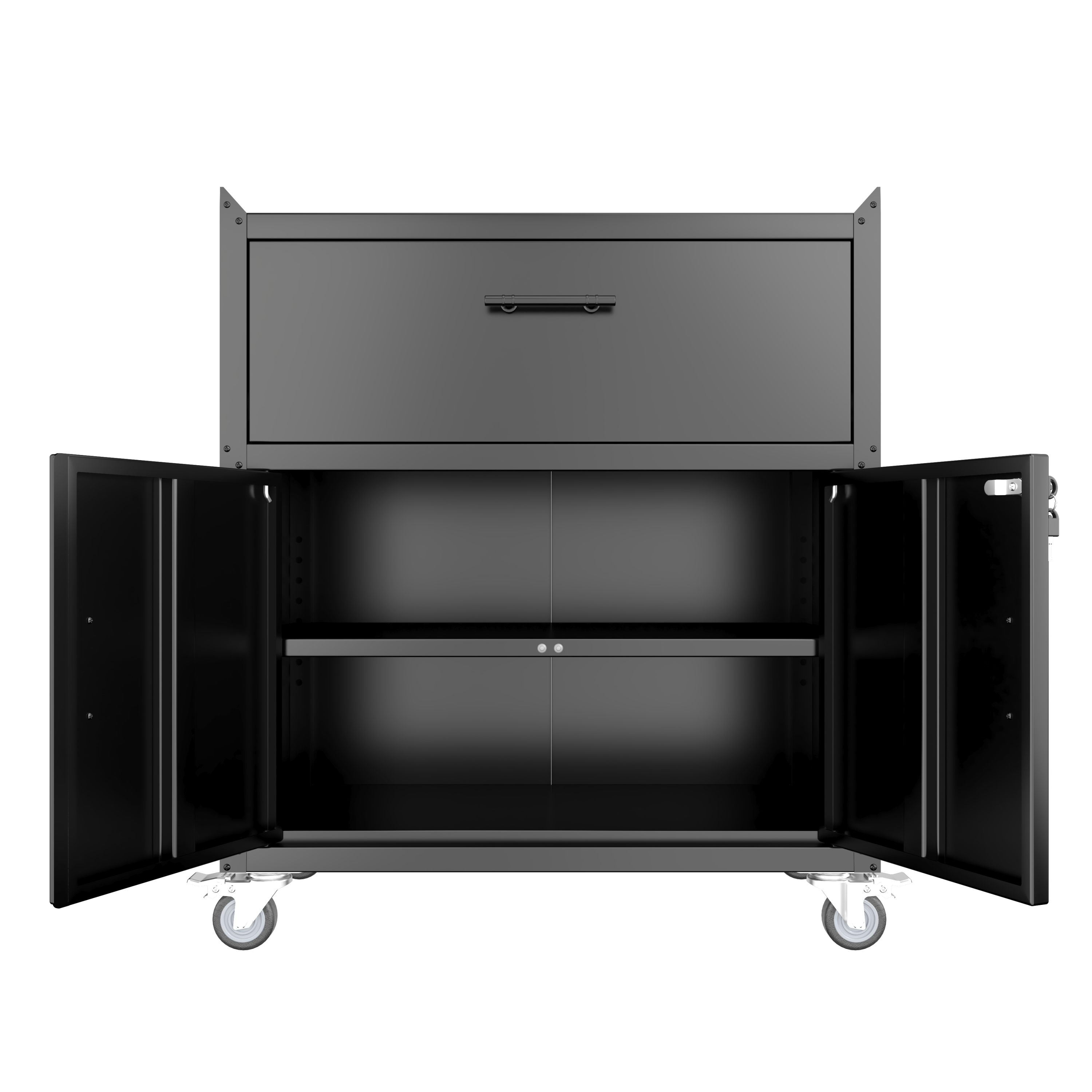  Rolling Metal Tool Storage Cabinet | Lockable Garage Storage Cabinet with Wheels