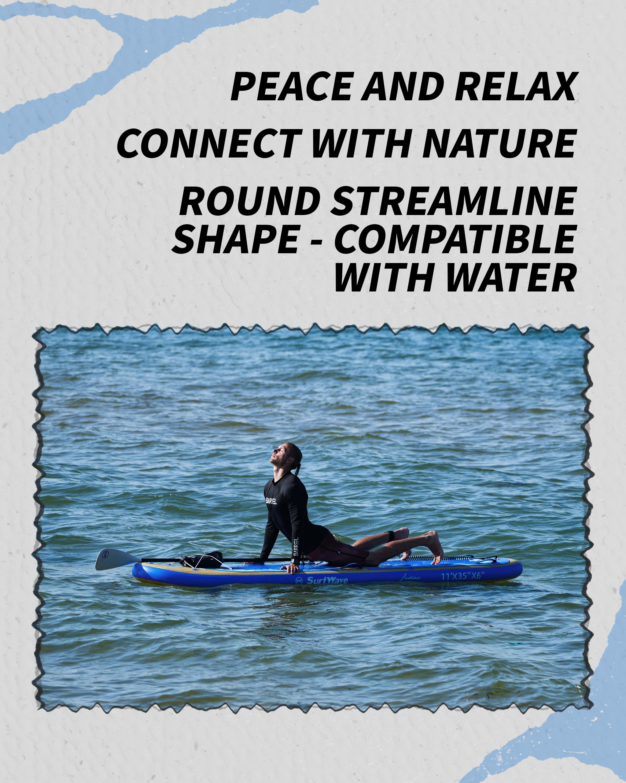 Inflatable Stand Up Paddle Board 11'x34'x6' With Accessories