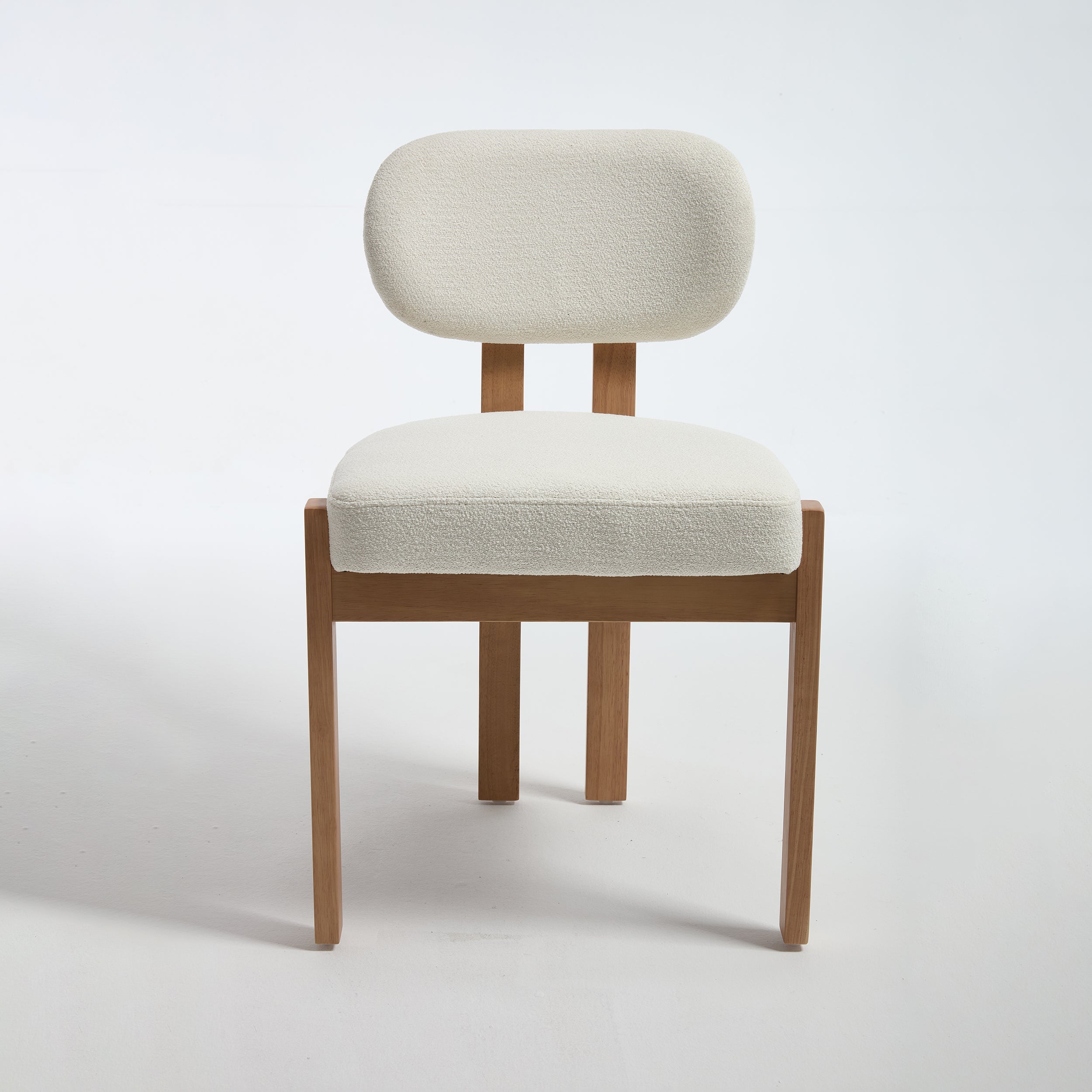 Wooden Dining Chairs Set of 2, Modern Fabric Upholstered Dining Room Chair Kitchen Chairs, Farmhouse Dinner Chair for Kitchen Dining Room