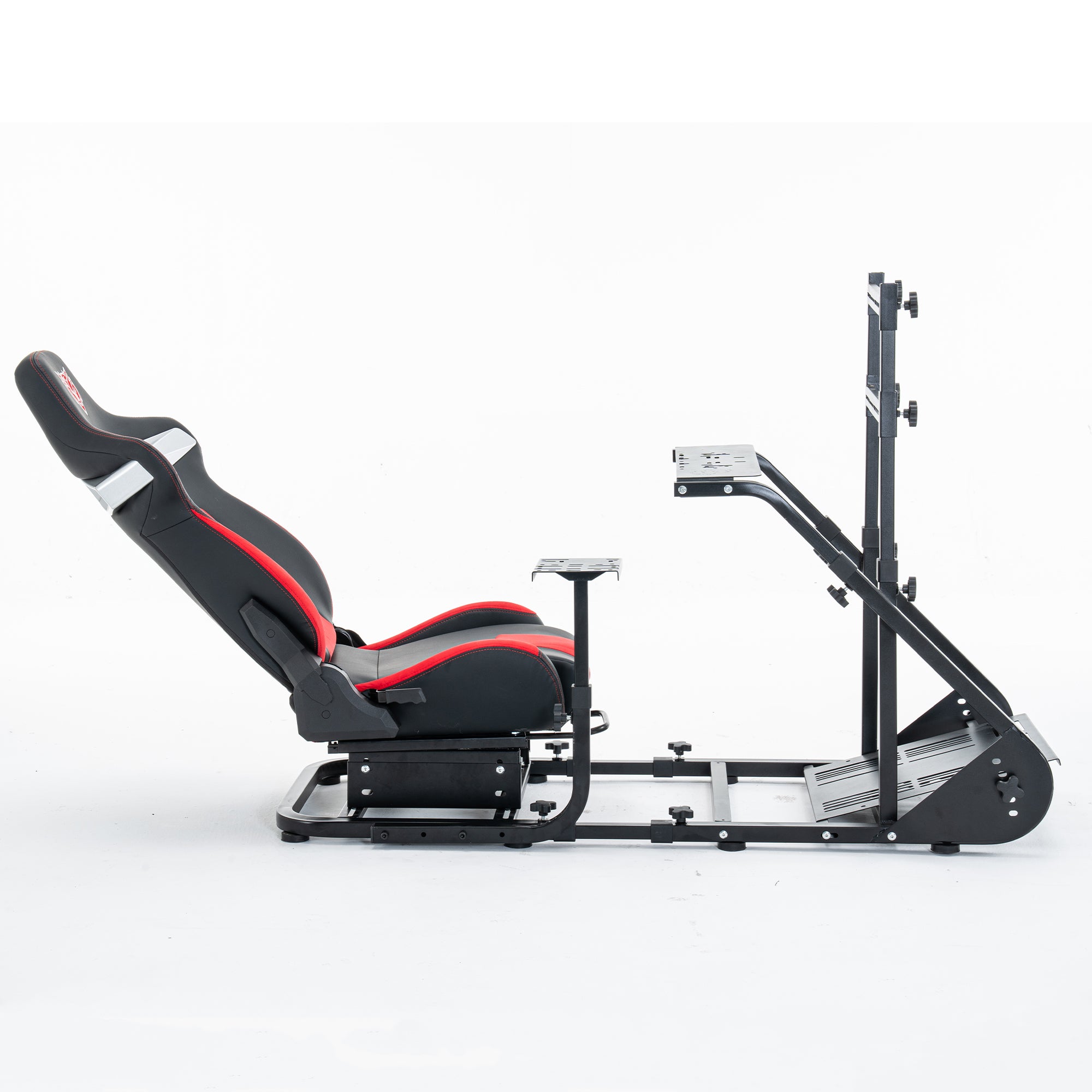 Enhanced and stable racing wheel cockpit, compatible with Fanatec, PXN, Thrustmaster, and Logitech adjustable driving simulators, excluding handbrake, pedals, and monitor