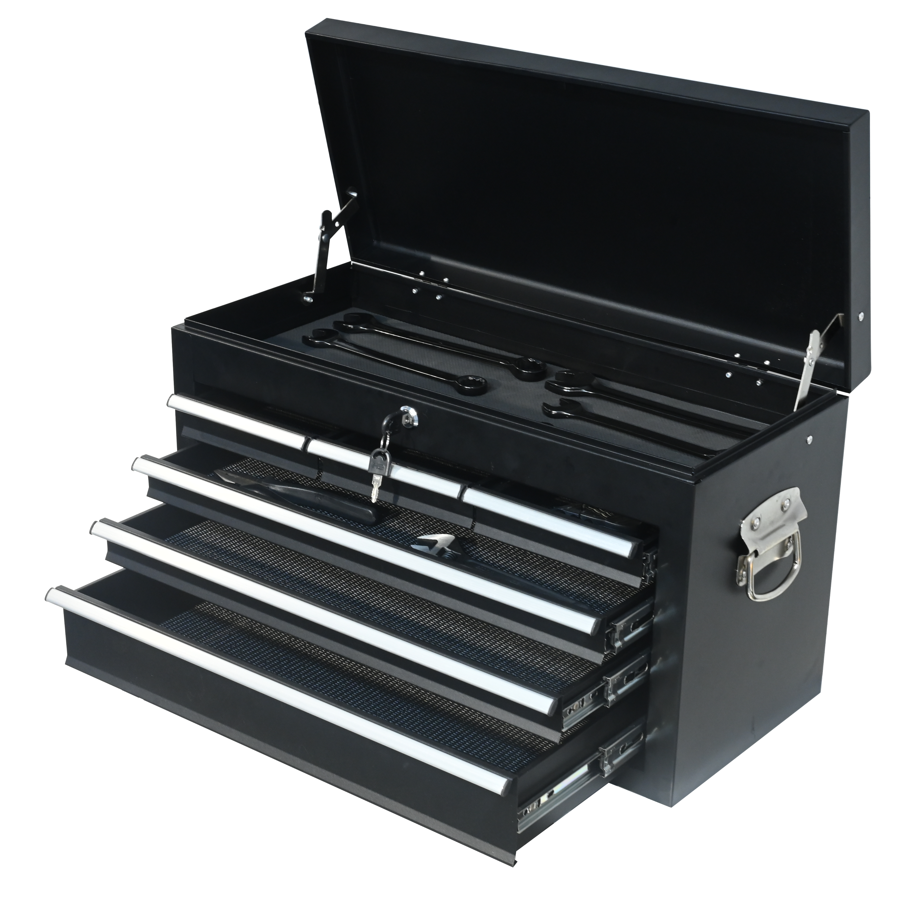 8-Drawer Large Capacity Rolling Toolbox | Detachable Tool Cabinet with Wheels & Lock