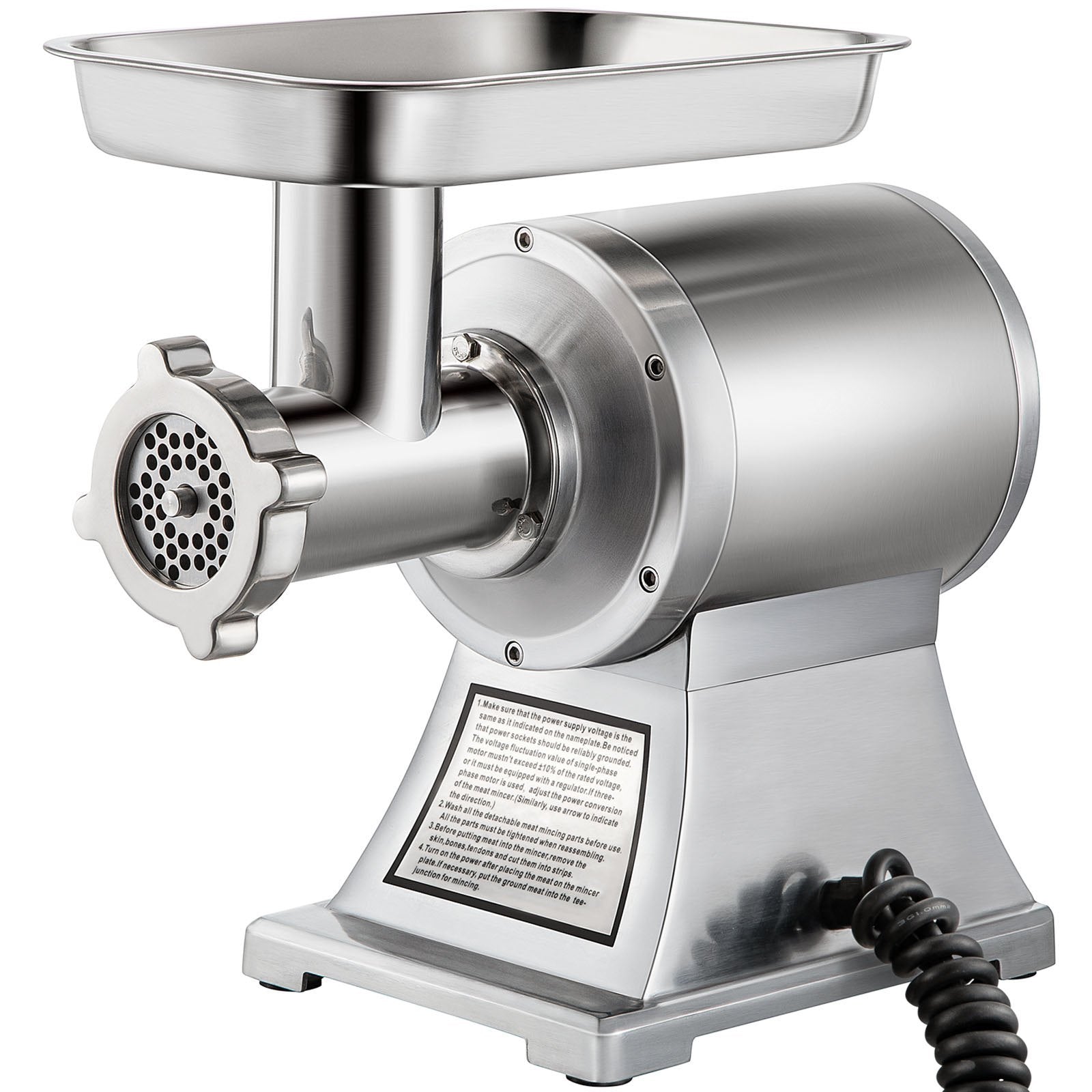 Commercial Electric Meat Grinder | 550 LB/H Heavy-Duty Stainless Steel Meat Mincer
