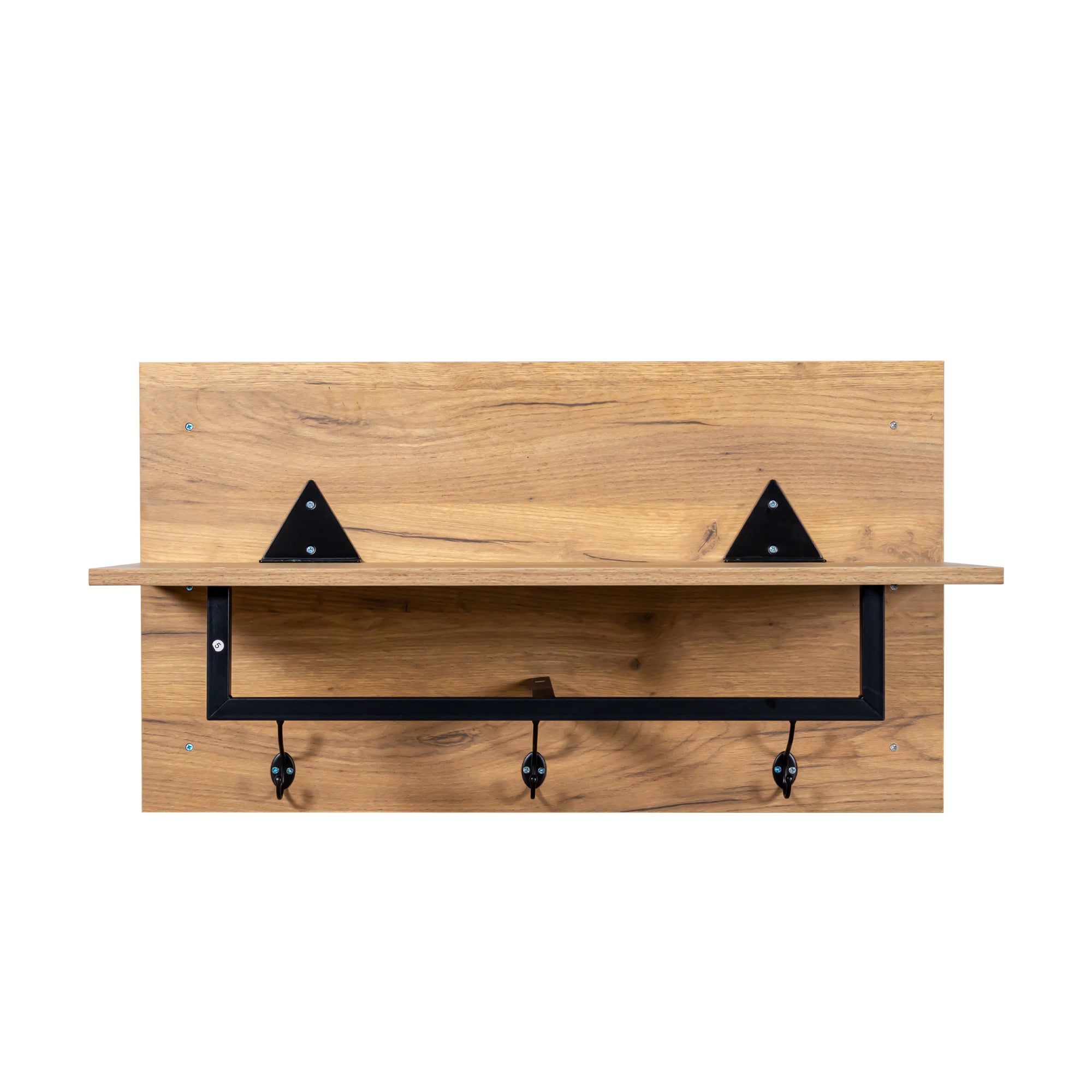 Modern Hallway Shoe Cabinet with 3 Hooks and Coat Hanger for Entryway Storage, Stylish Coat Rack Organizer