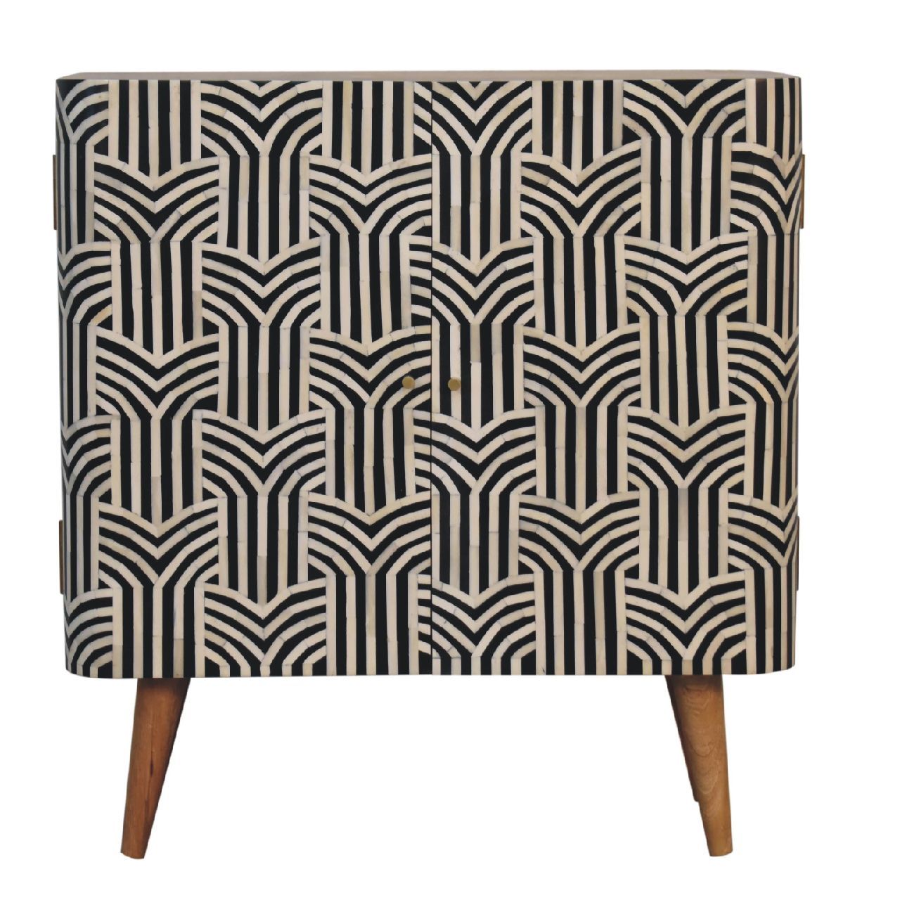 Artisan Furniture Solid Wood Edessa Bone Inlay Cabinet