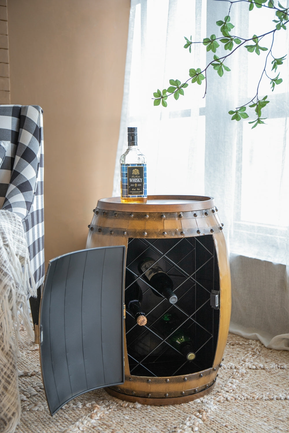 20.5x20.5x24' Drum Side Table