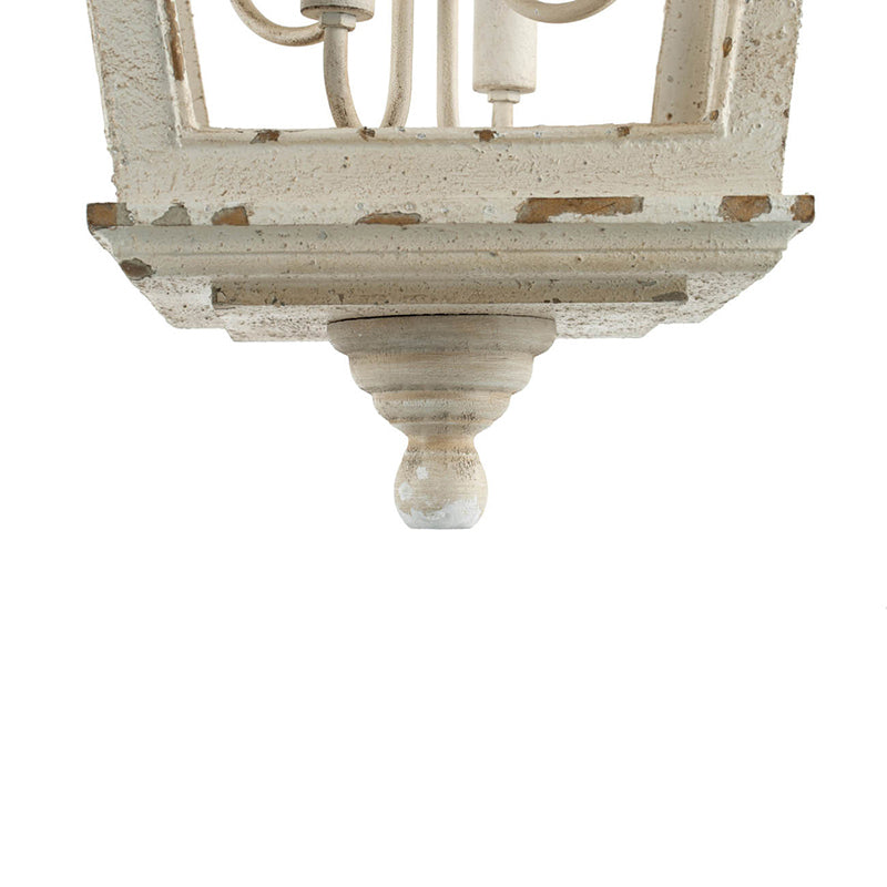 Illuminate your space with the elegant charm of this 4-Light Wood Chandelier. Perfect for the kitchen, dining room, foyer, or entryway, this hanging light fixture features a beautiful wooden frame with a rustic, yet modern appeal. The adjustable chain allows you to customize the hanging height to fit your space, providing versatility in placement.

This chandelier is designed to accommodate four bulbs (bulbs not included), offering ample lighting while enhancing the ambiance of any room. Its stylish blend o