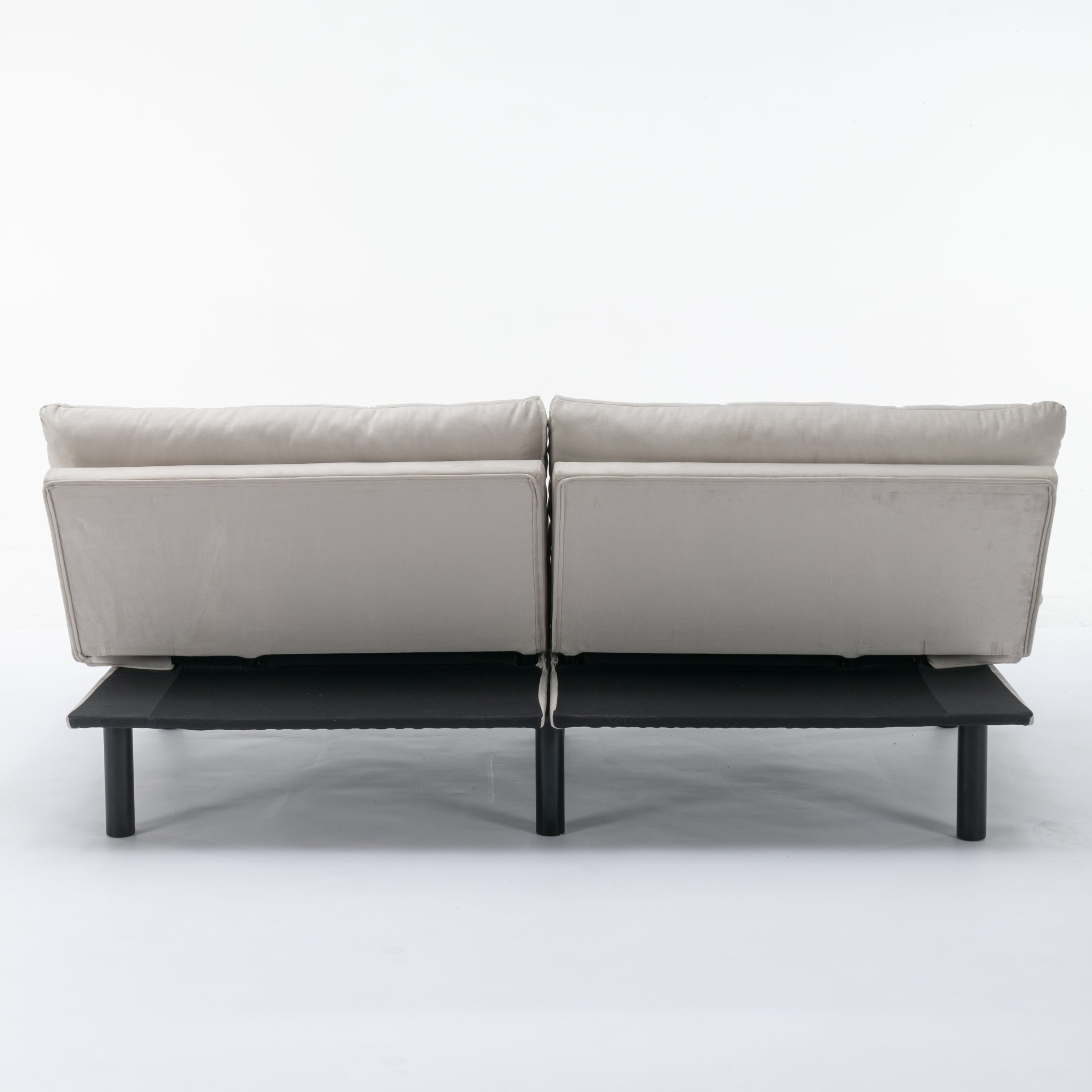Cream Convertible Folding Modern sofa Bed