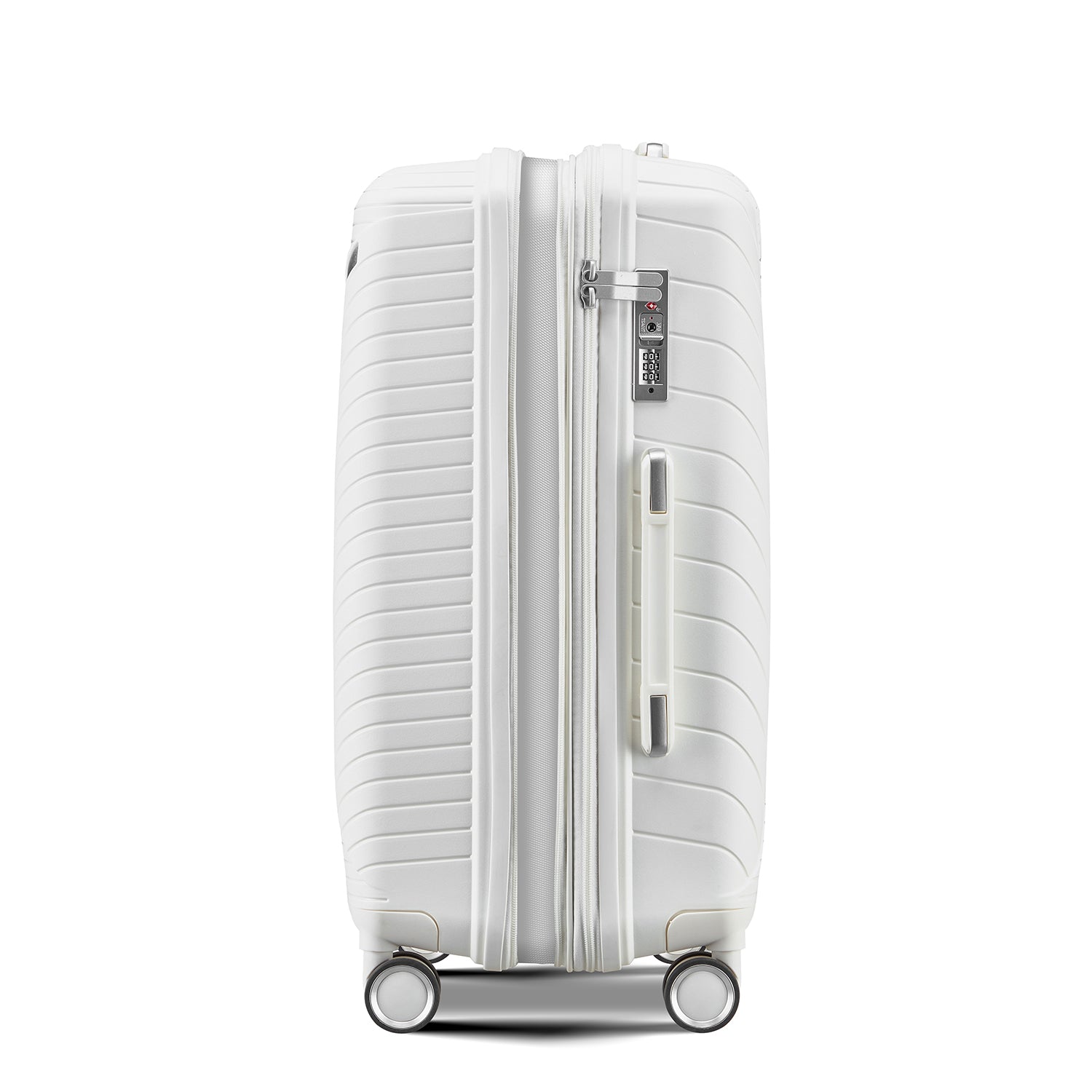 4-Piece Luggage Set (14/20/24/28), Expandable Lightweight Suitcase with 4 Double 360° Mute Spinner Wheels, Durable PP Materials, TSA Lock Travel Luggage