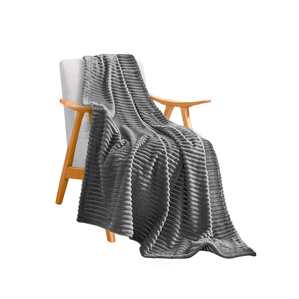 SOGA GreyThrow Blanket