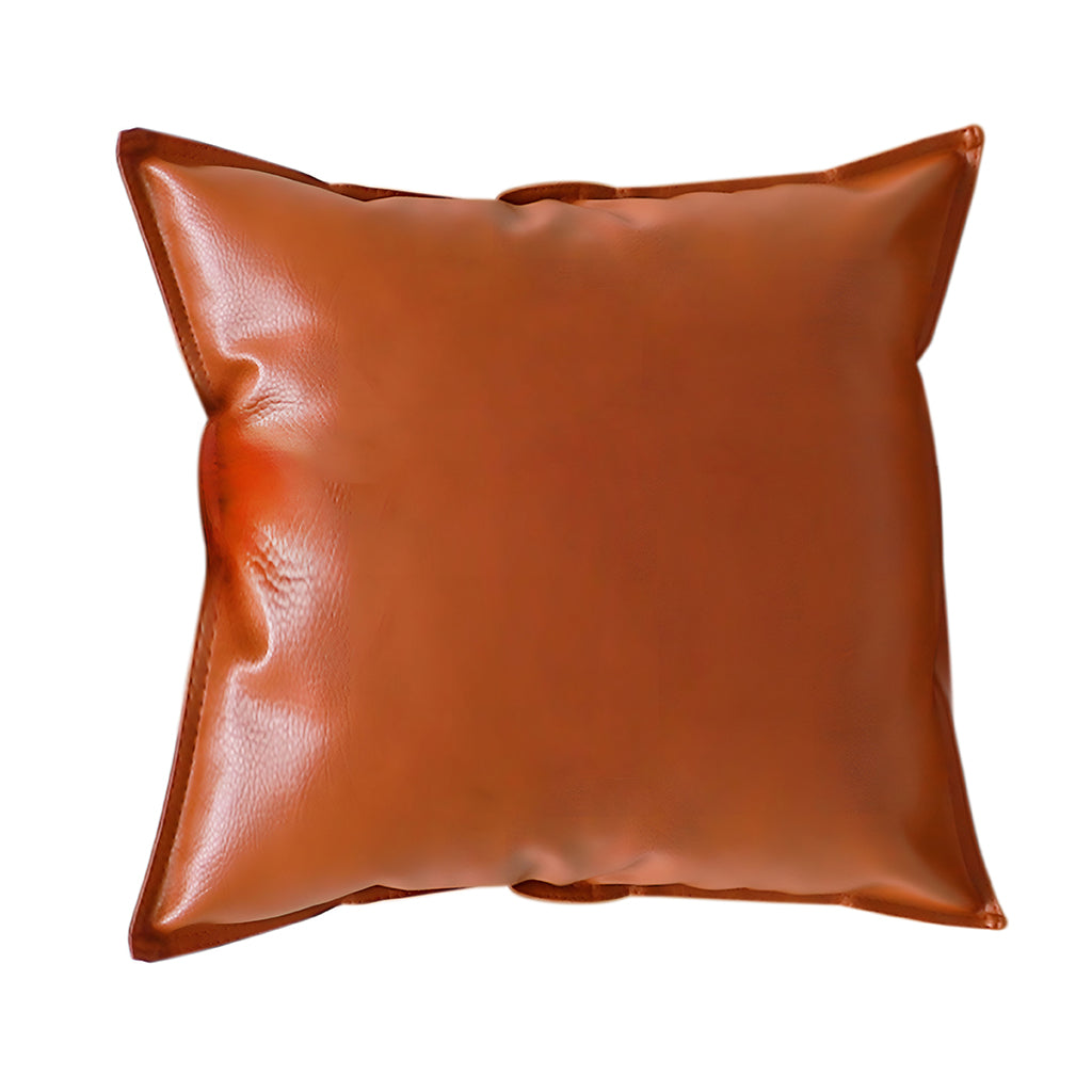SOGA 45cm Light Luxury Urban Simulated Leather Throw Pillow