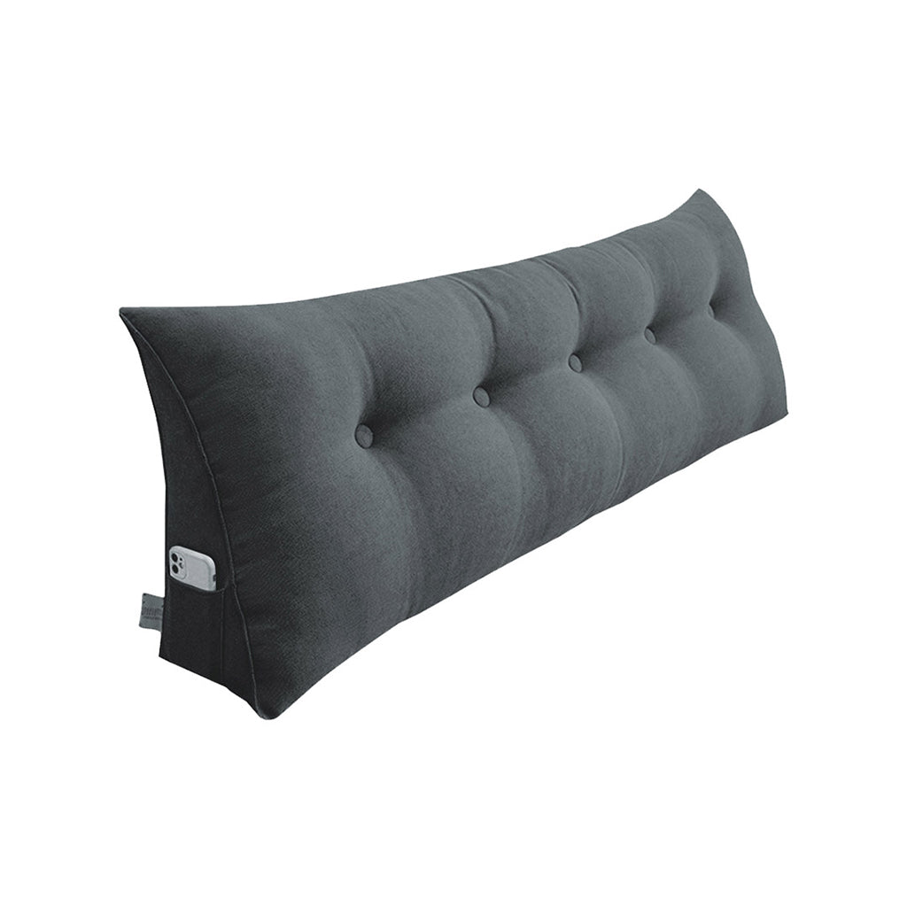 SOGA 100cm Dark Grey Tatami Cushion Pillow