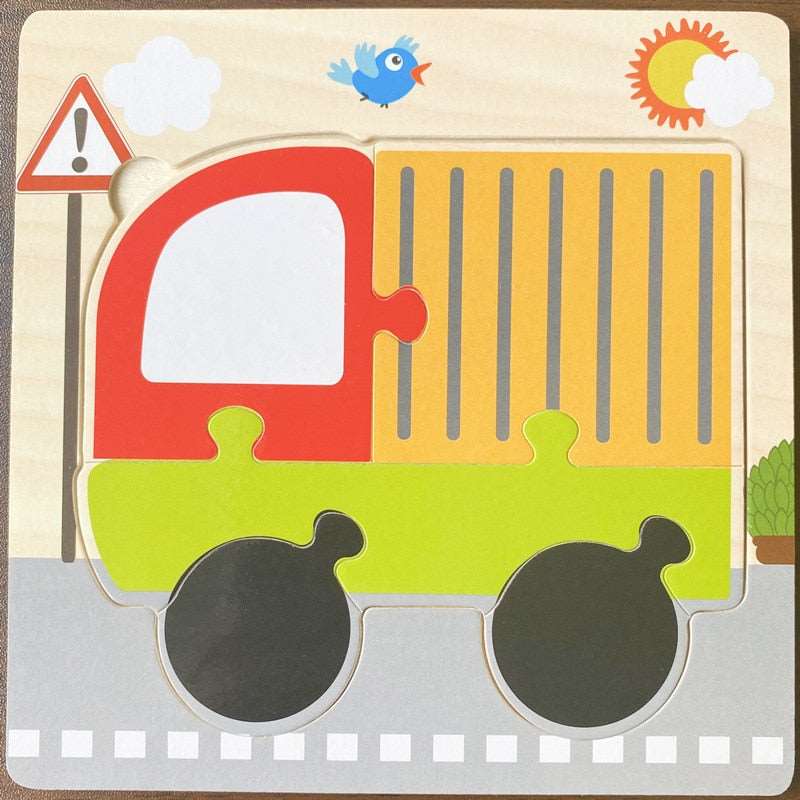 3D Wooden Animal Puzzles - Educational Toy