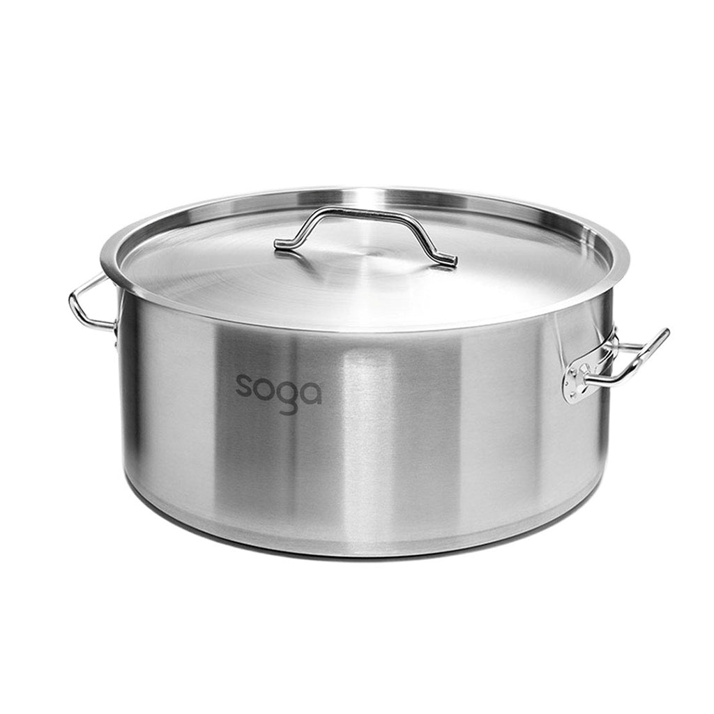 SOGA Stainless Steel 32L Stockpot
