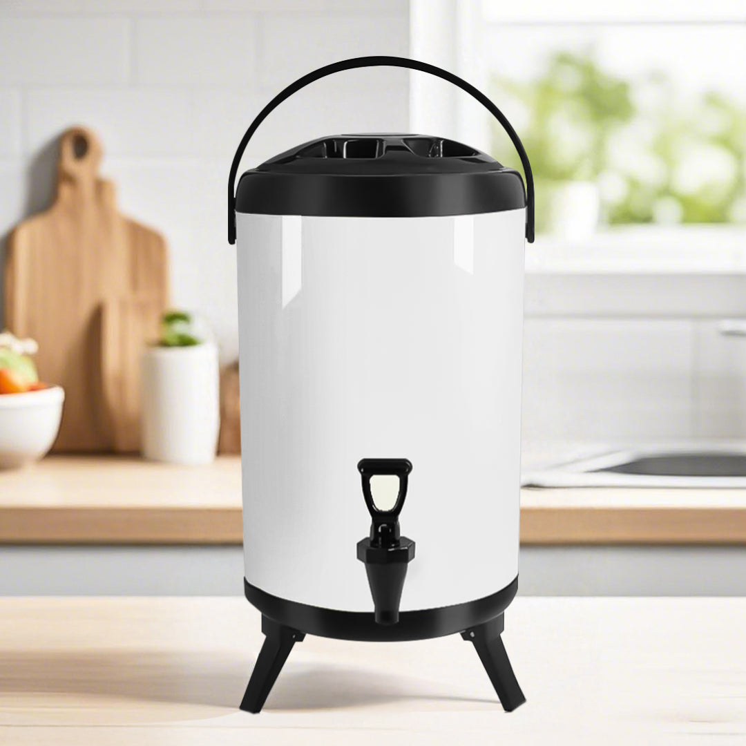 SOGA 12L Stainless Steel Milk Tea Barrel