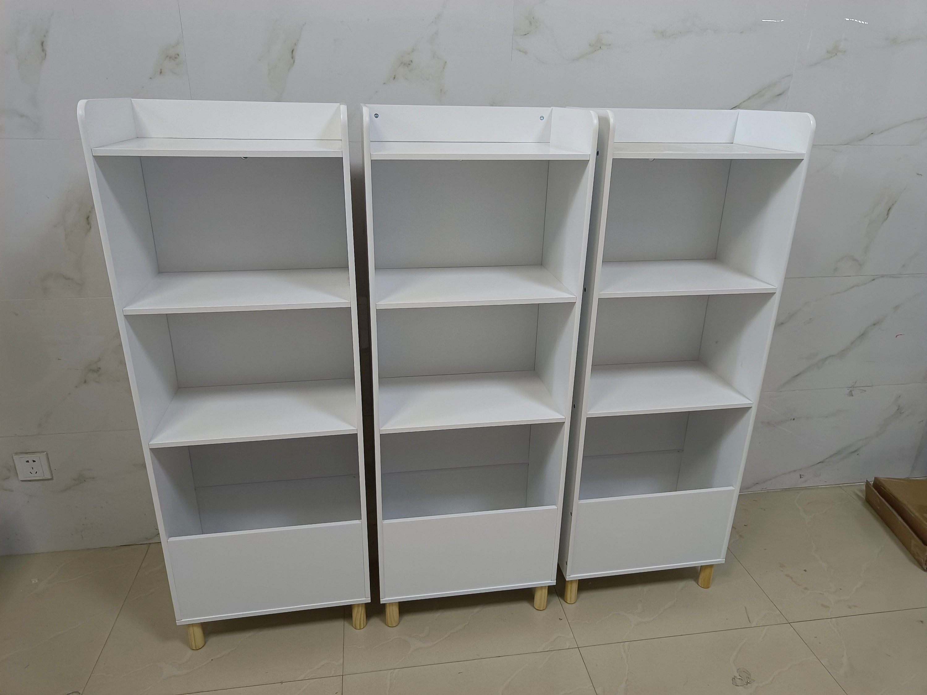 Kids 4-Tier Bookcase, Children's Book Display, Bookshelf Toy Storage Cabinet Organizer for Children's Room, Playroom, Nursery
