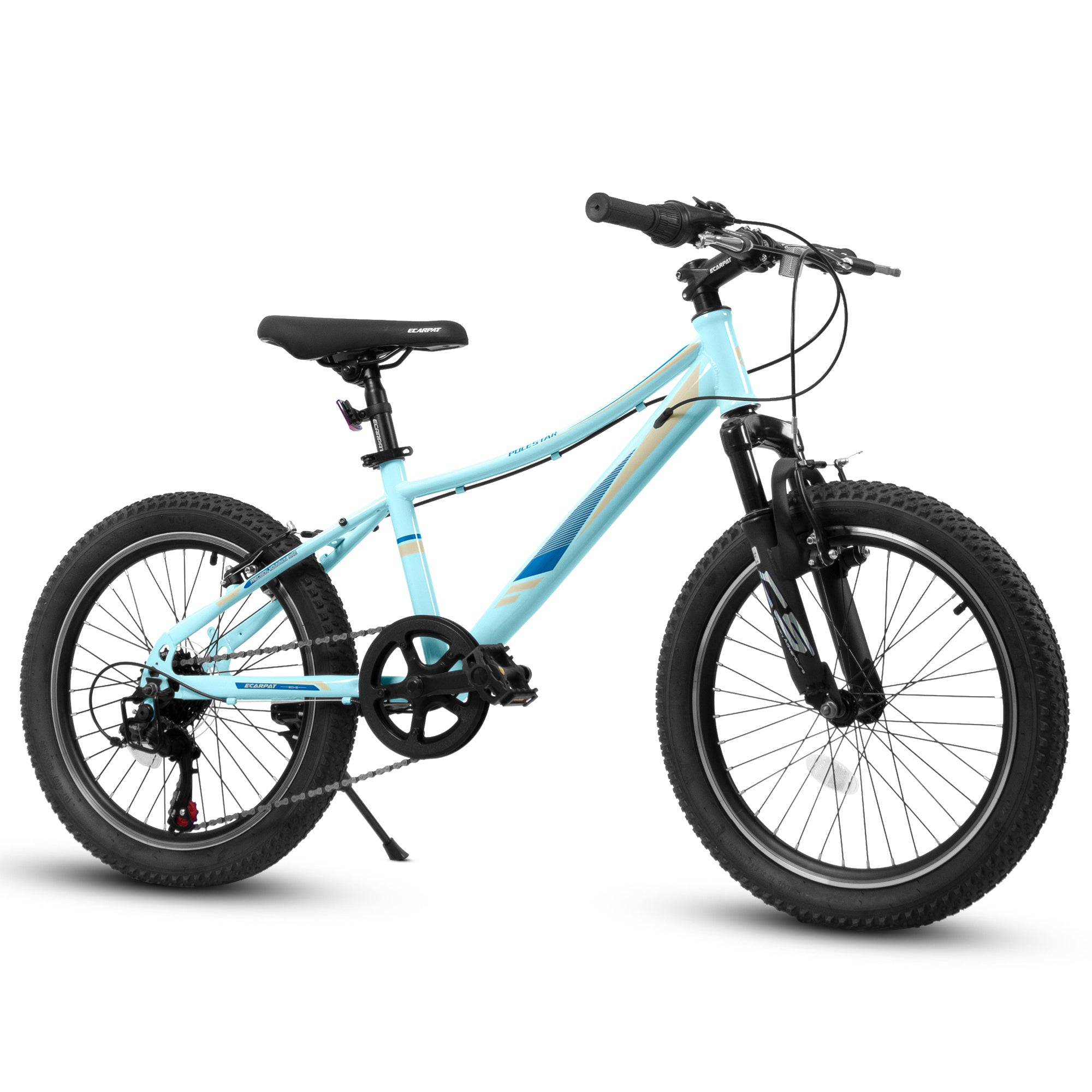20 inch Children's Bicycle, Shock Absorbing Front Fork, 7 - Speed, V - brakes, Mountain Tire, Boys and Girls Kids Bike for Outdoor Adventure