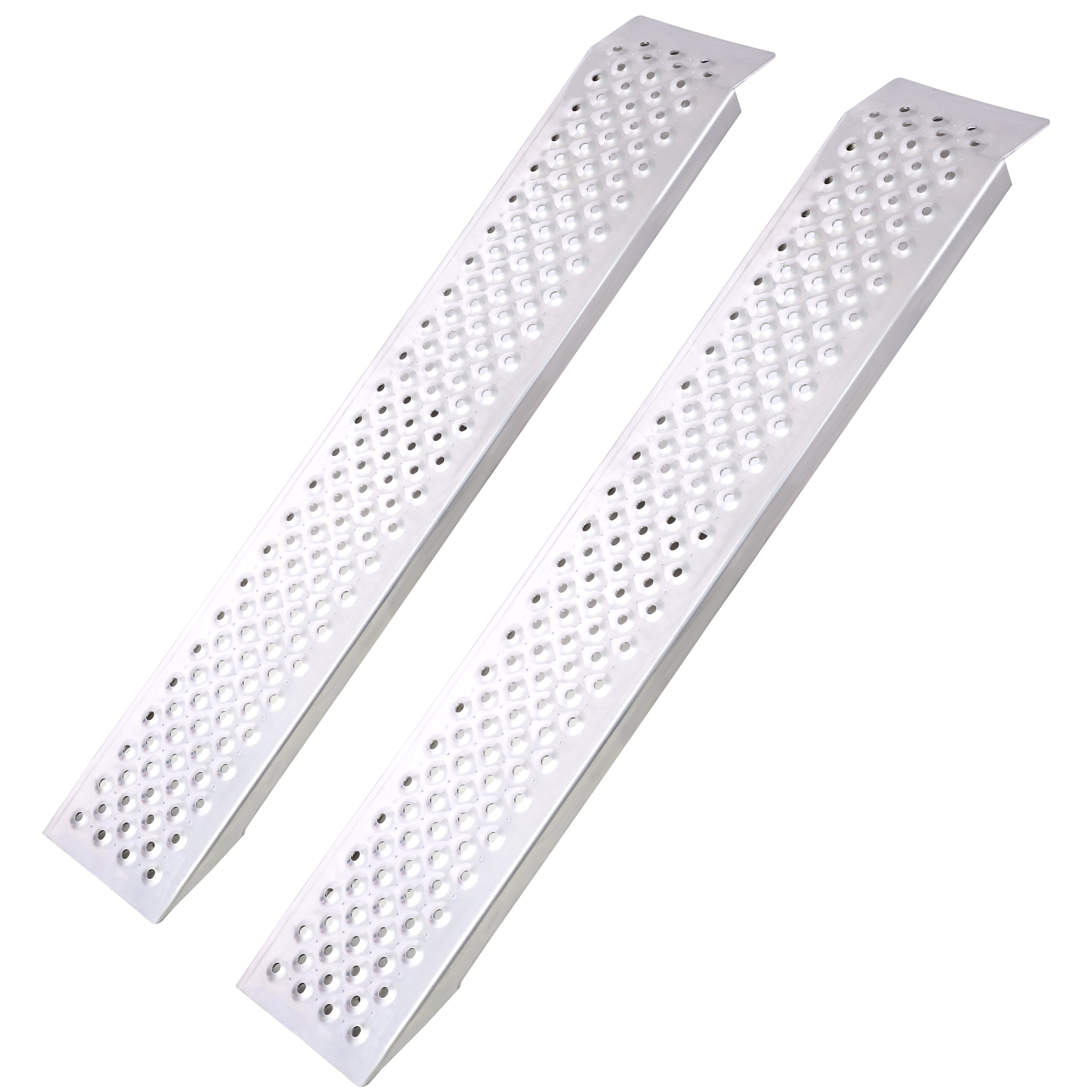 4FT Aluminum Shed Ramps (2PC) – Heavy-Duty Outdoor Loading Ramps for Shed, Steps, Golf Cart, Motorcycle, Lawn Mower – 880 lbs Capacity