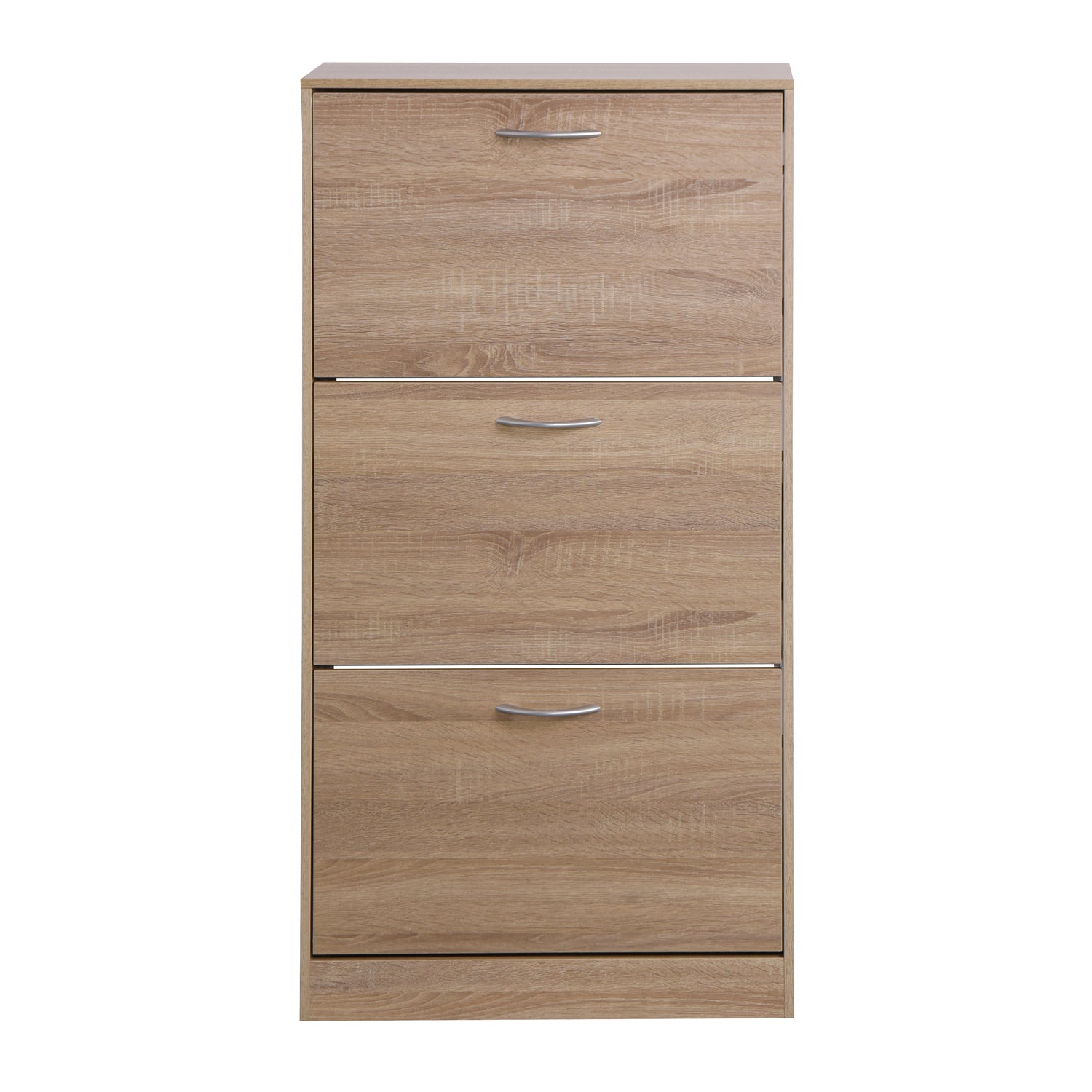 3-Drawer Shoe Storage Cabinet, 3-Tier Wood Shoe Rack Storage Organizer for Entryway