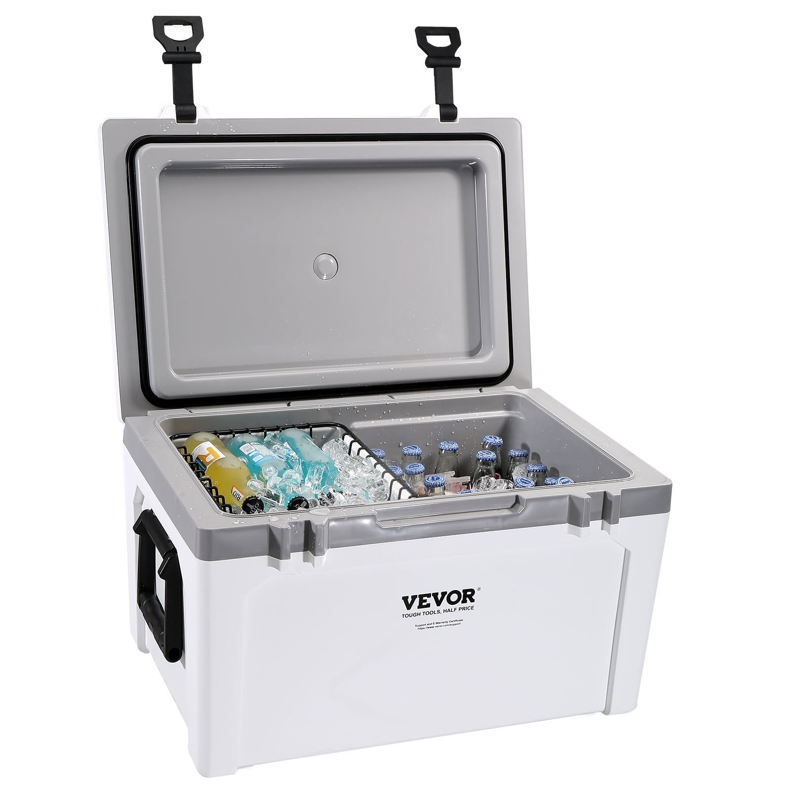 52 Qt Hard Cooler with 6-Day Ice Retention | Portable Ice Chest for Camping, Beach & Outdoor