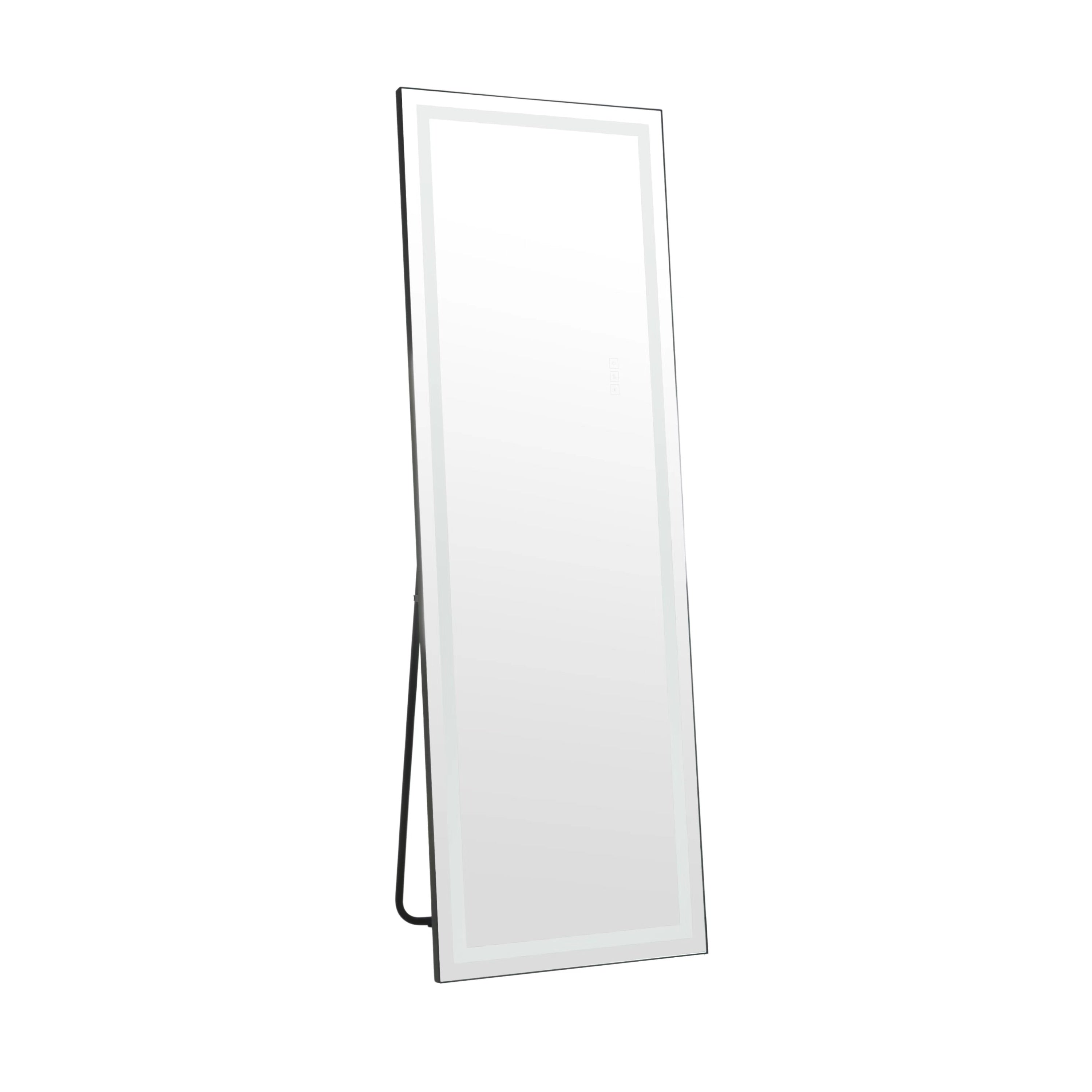 LED Mirror Full Length Mirror with Lights Wide Standing Tall Full Size Mirror for Bedroom Giant Full Body Mirror Large Floor Mirror with Lights Stand Up Dressing Big Lighted Mirror