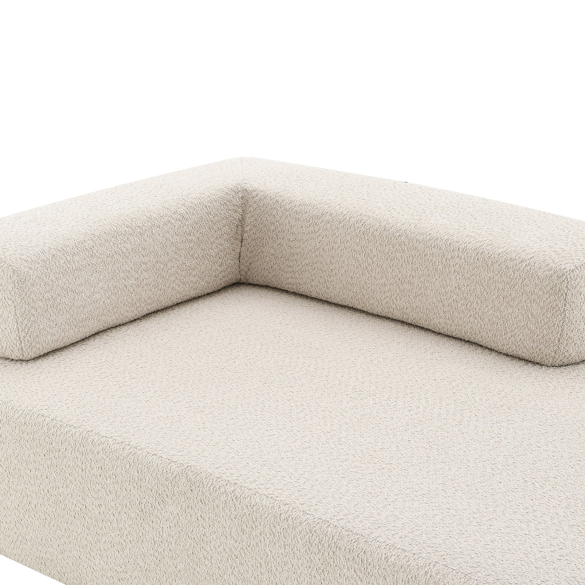 [VIDEO provided] Lounge Frame for Oversized Modular U Shaped Sectional Sofa,Luxury Boucle Floor Couch,Convertible Compressed Couch,Spacious Foam-Filled Sofa for Living Room,2 Colors