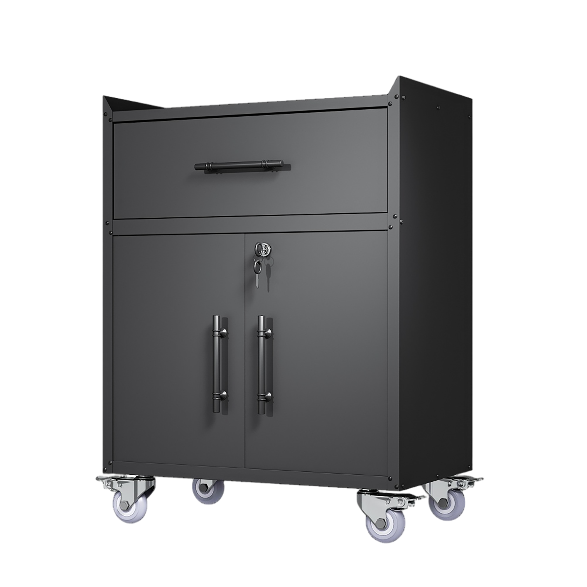  Rolling Metal Tool Storage Cabinet | Lockable Garage Storage Cabinet with Wheels