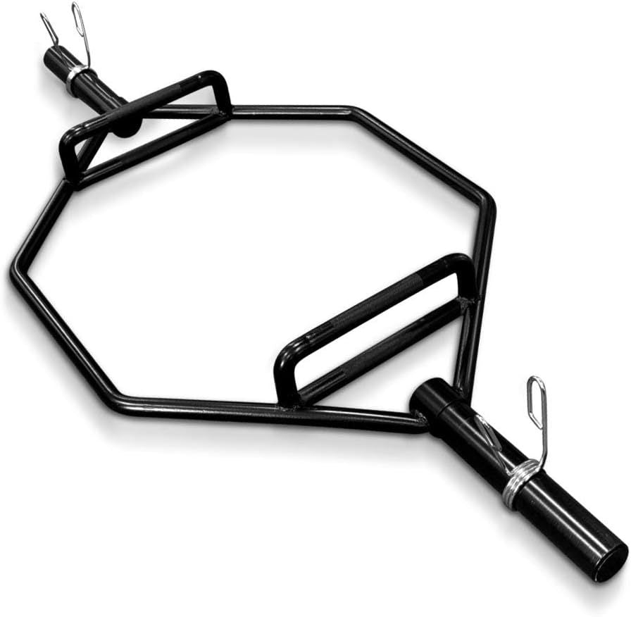  Olympic Hex Bar - 56" Chrome Trap Bar, 1000Lbs Capacity