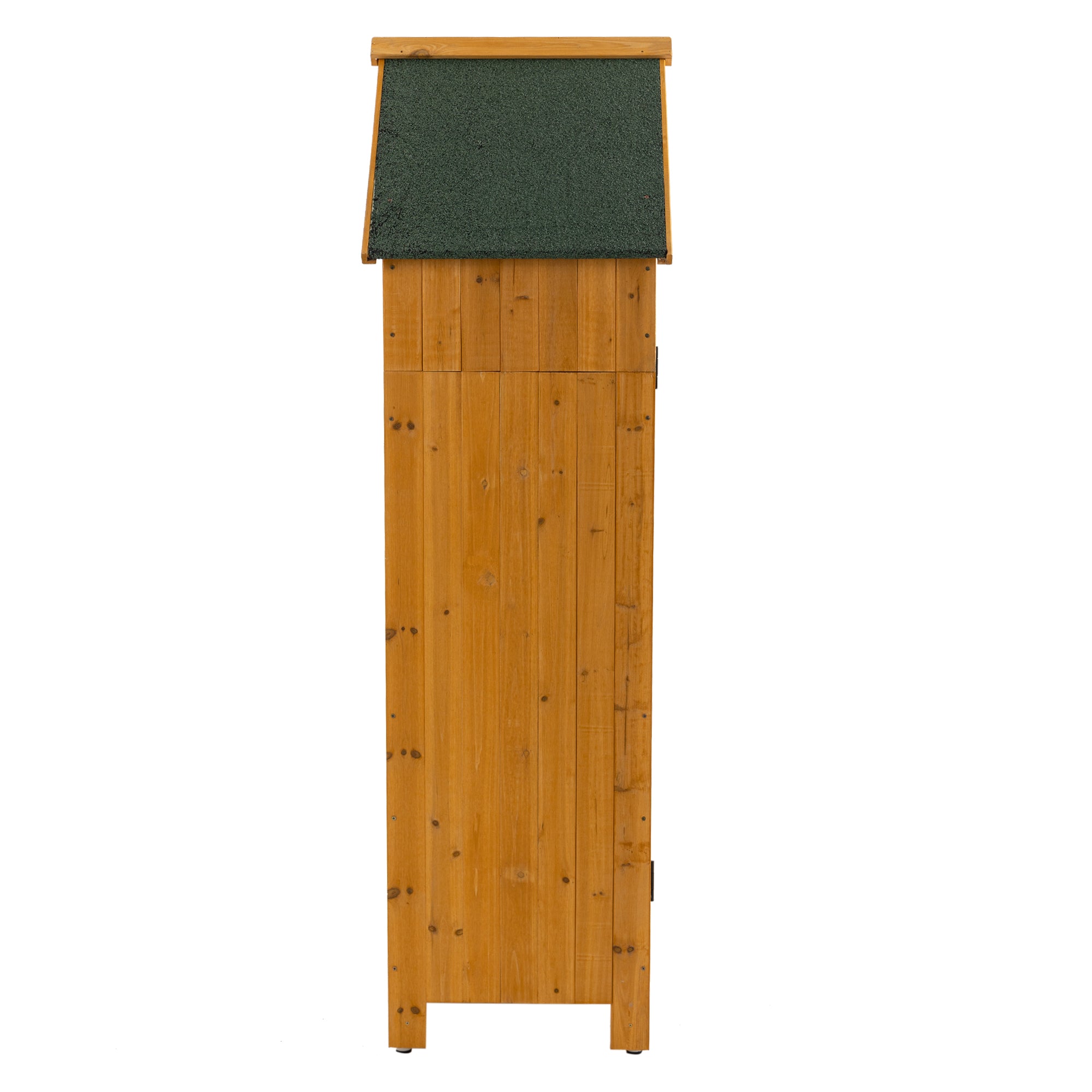 30.3'L x 21.3'W x 70.5'H Outdoor Storage Cabinet Tool Shed – Wooden Garden Shed, Natural Finish
