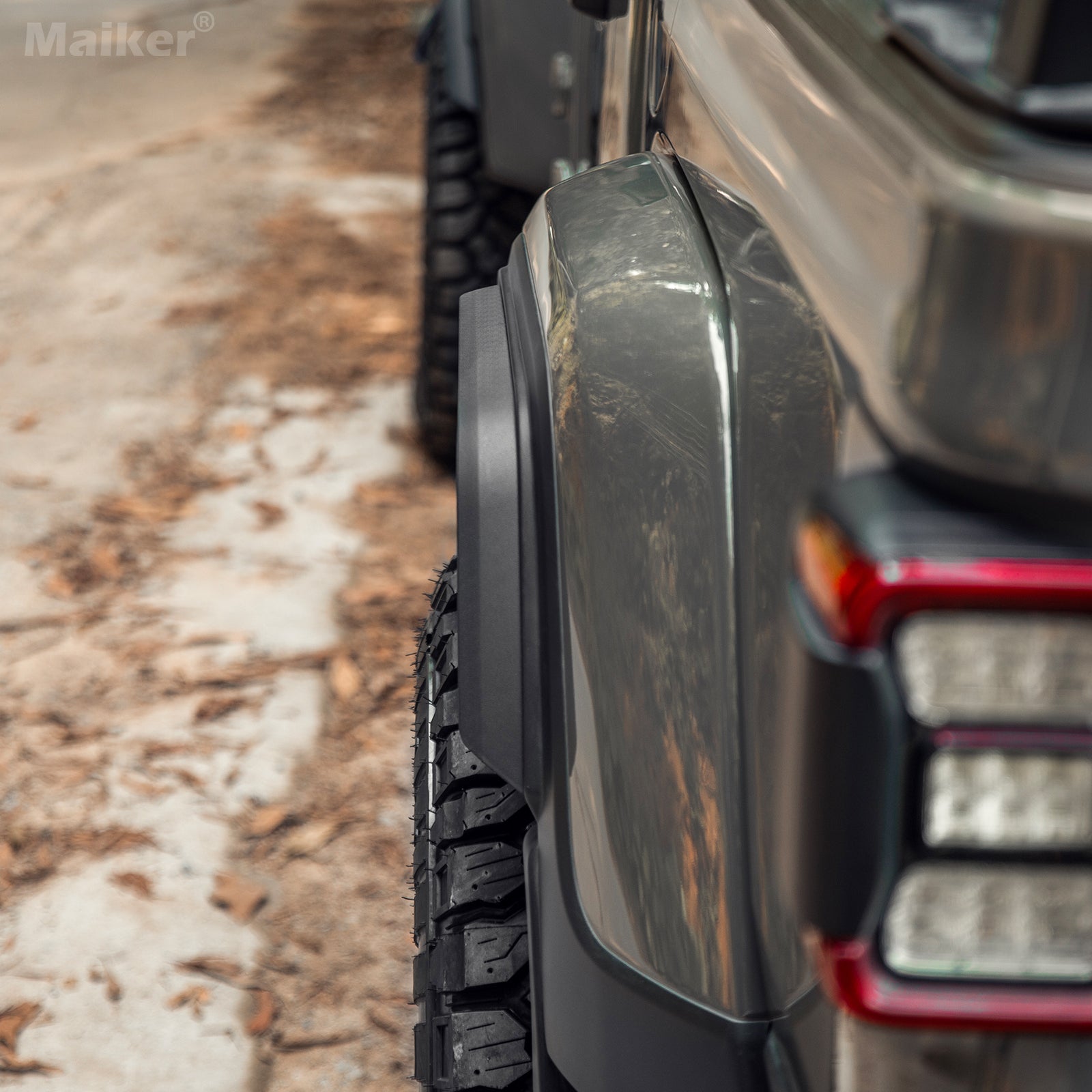 Front & Rear Fender Flares Compatible with 2018-2023 Jeep Wrangler JL & JLU Unlimited Sahara (Fit Original low Fender ,Not fit 4xe)